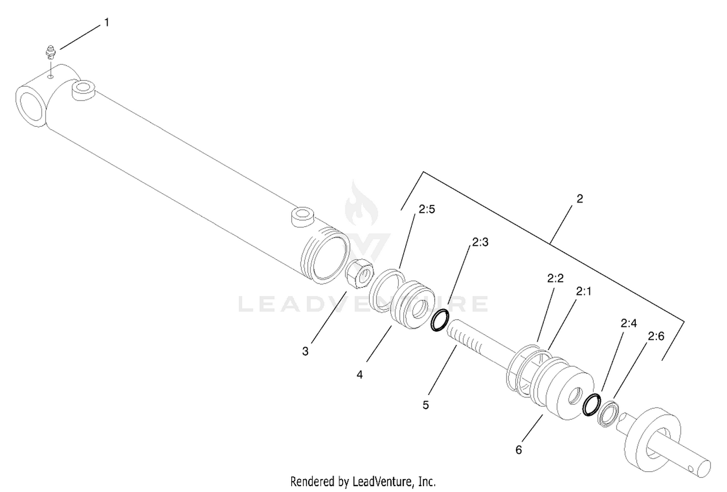 Hydraulic Cylinder Assembly No. 95-7775