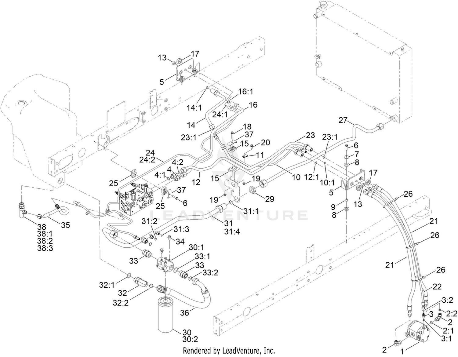 No. 2 and 3 Reel Drive Hydraulic Assembly