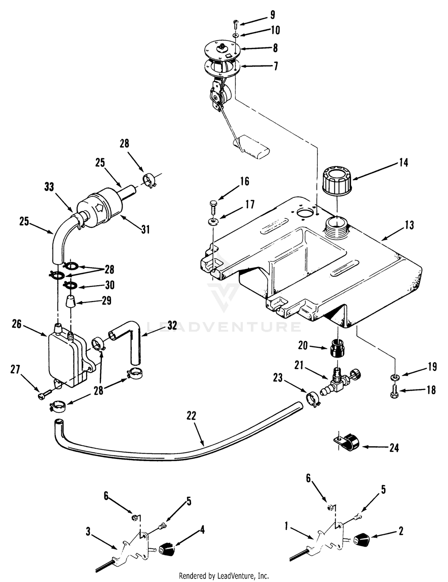 Throttle Choke And Fuel Controls