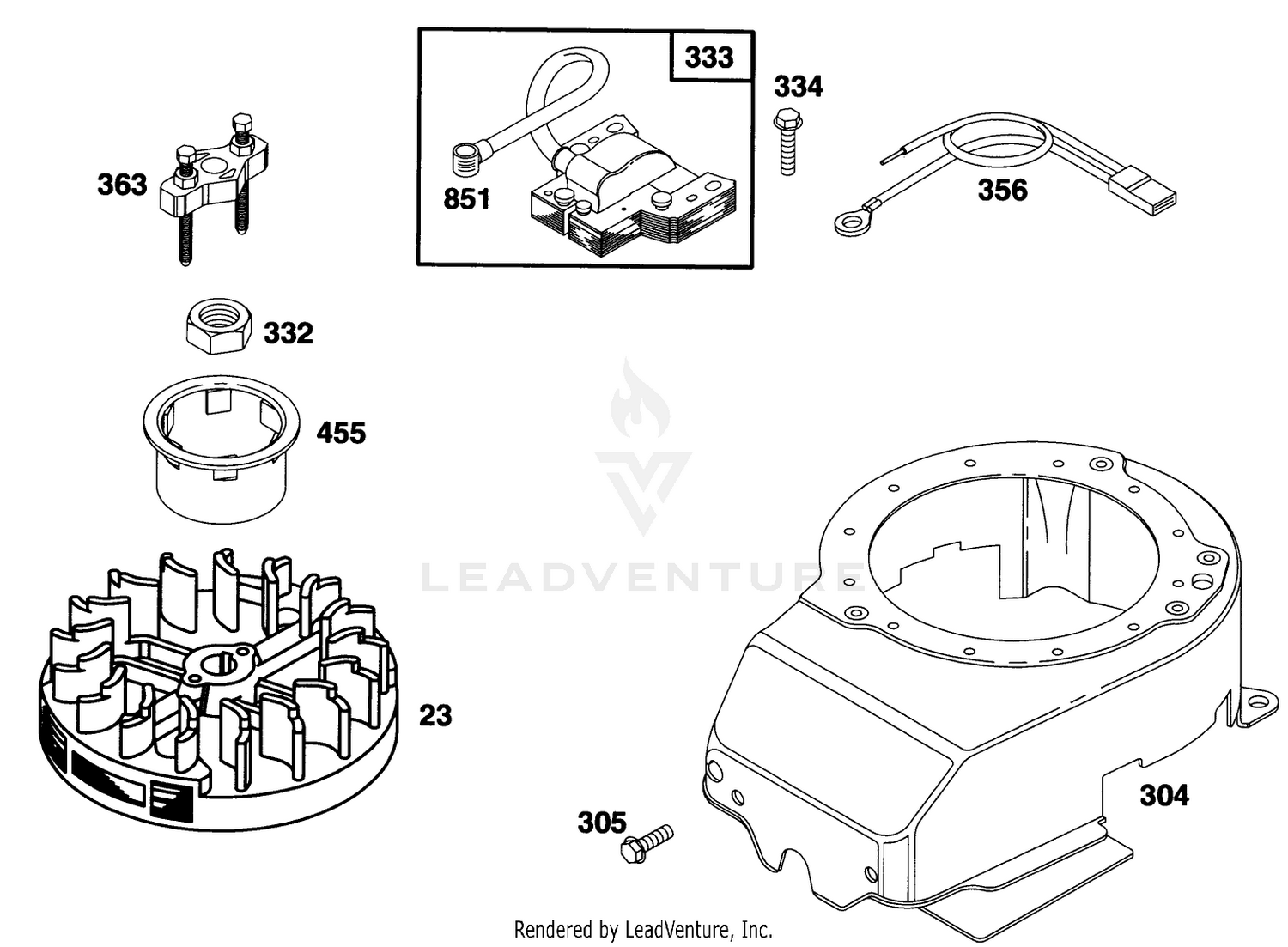 Engine Briggs  Stratton Model 122702-0182-01 5