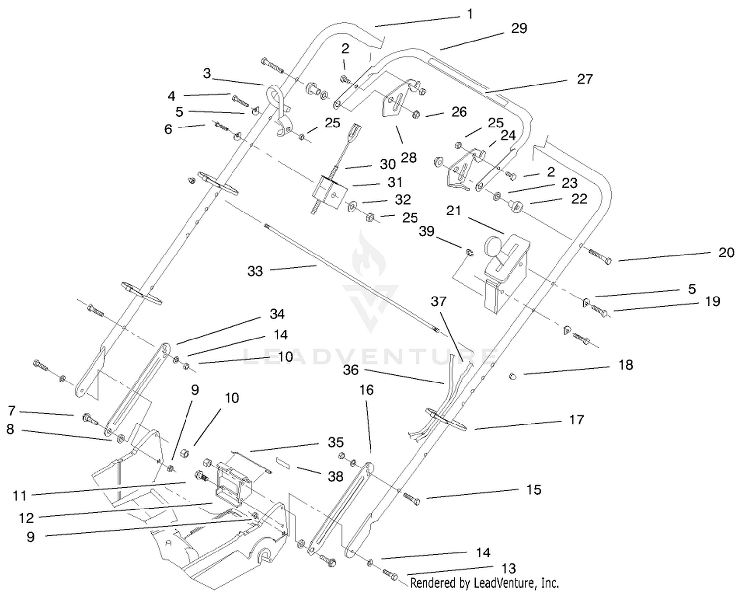 Handle  Controls Assembly