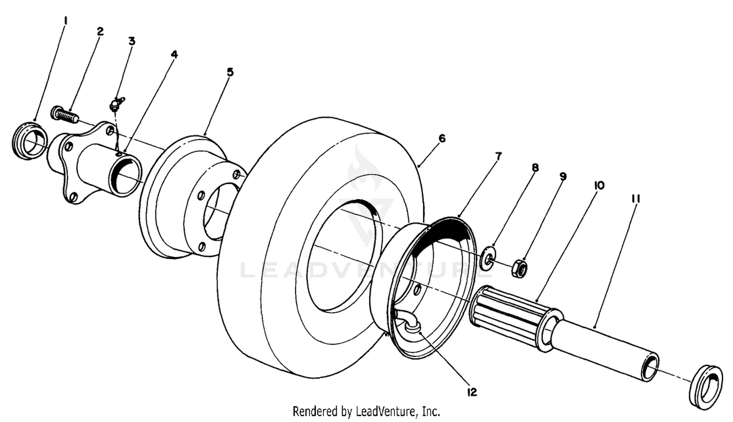 Pneumatic Caster Wheel Assembly (optional)