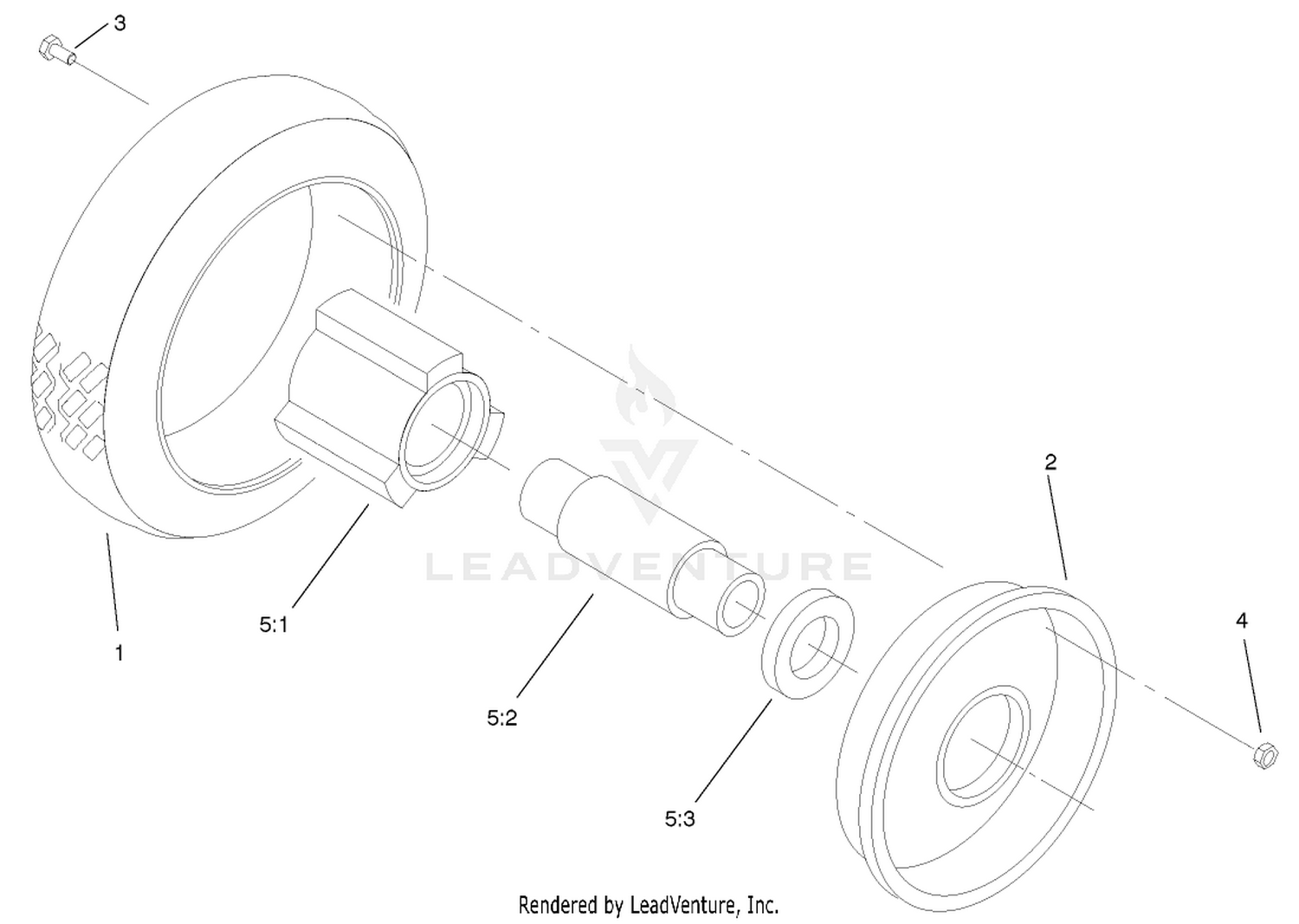 Front Wheel And Tire Assembly