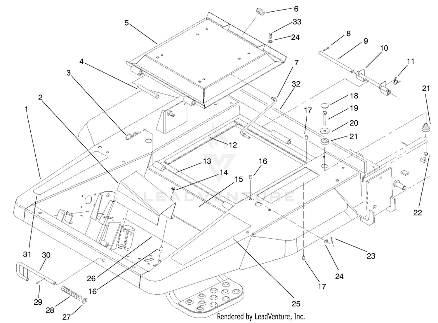 Front Frame and Seat Base Assembly