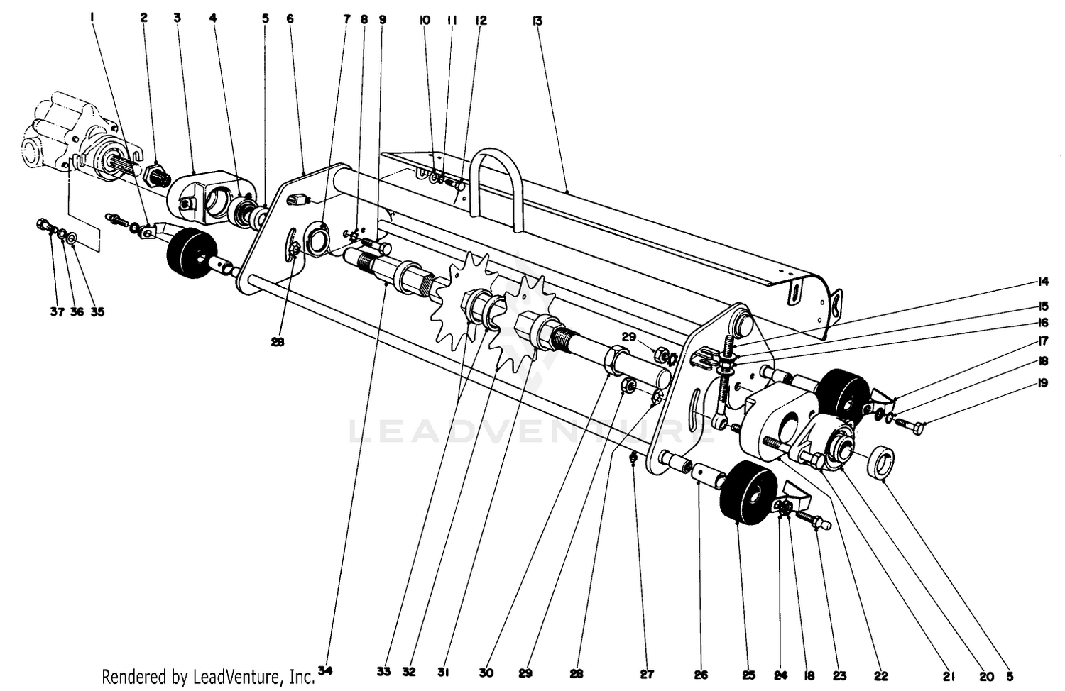 Thatching Reel Model No. 04416 (optional)