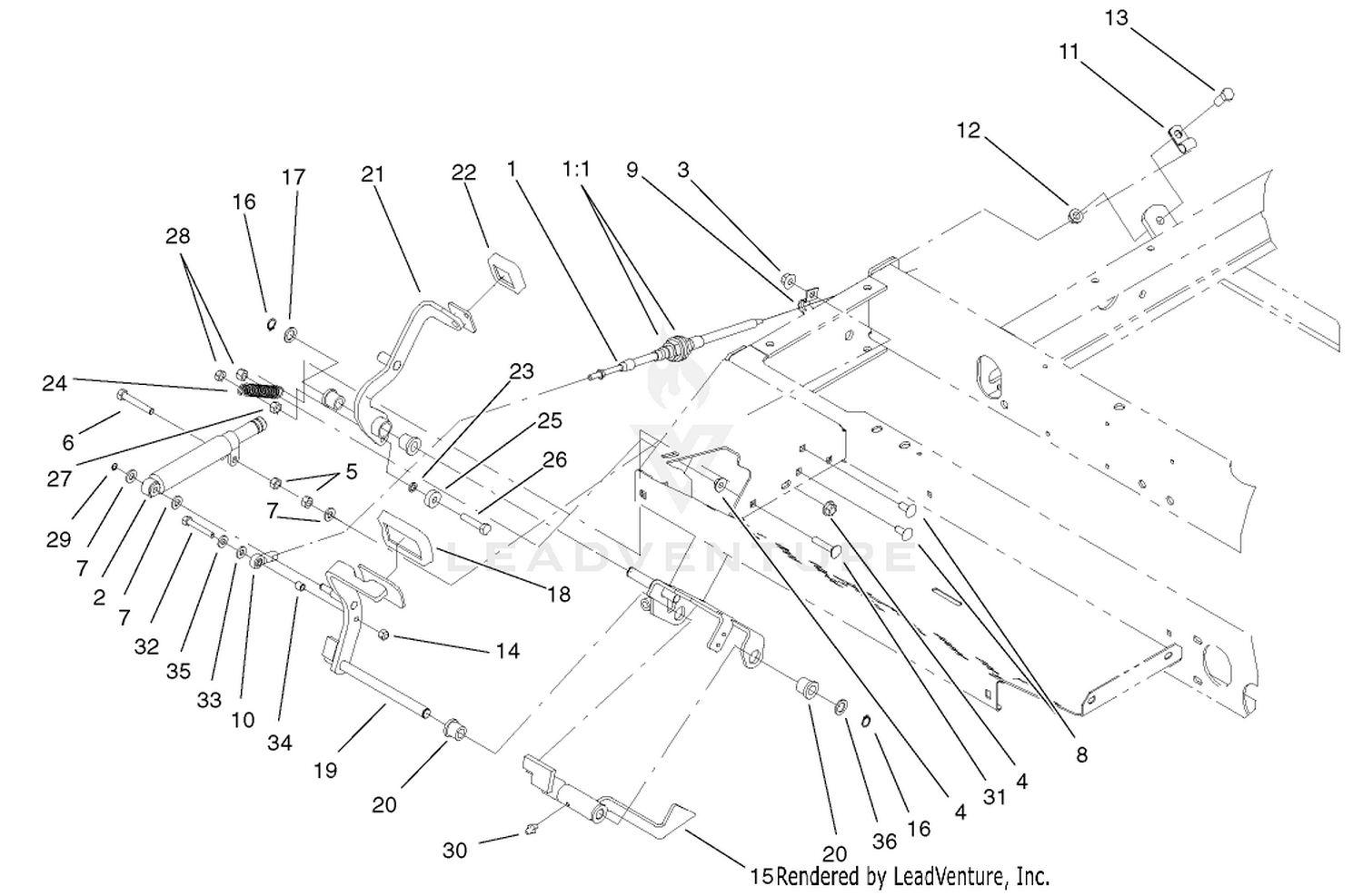 Traction Pedal Assembly