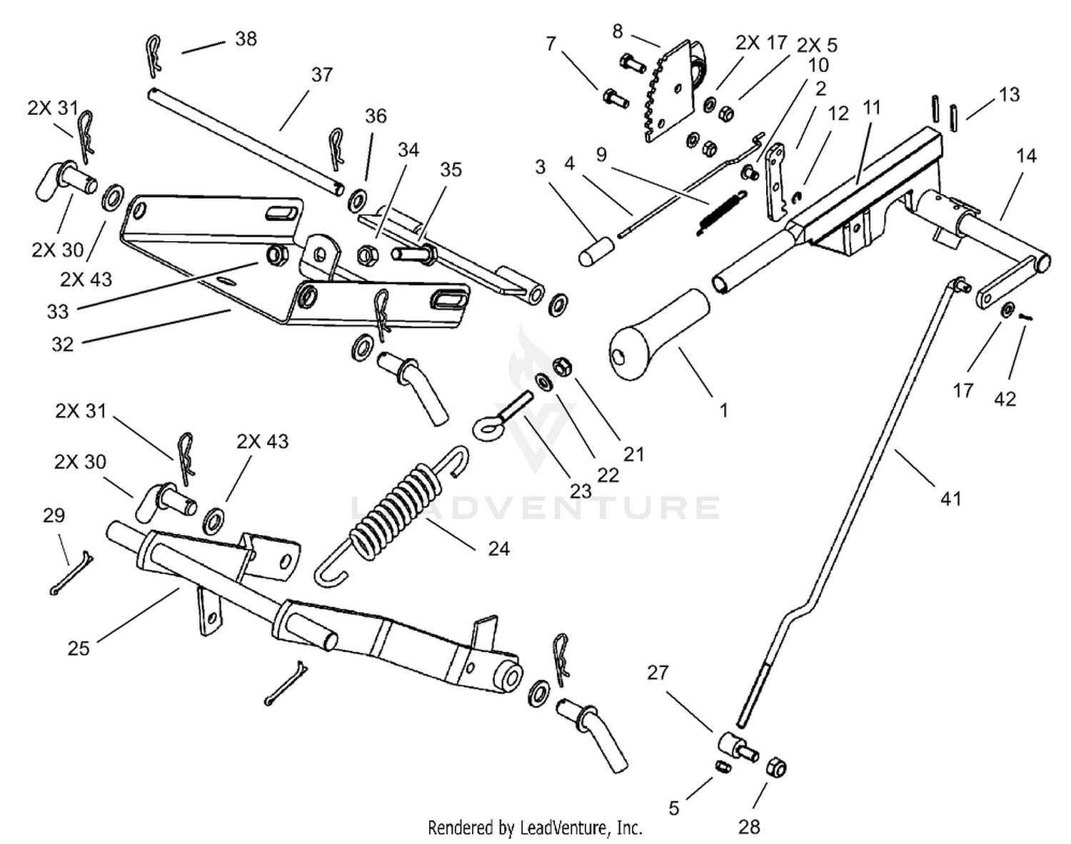 Operation Mower Lift Assembly