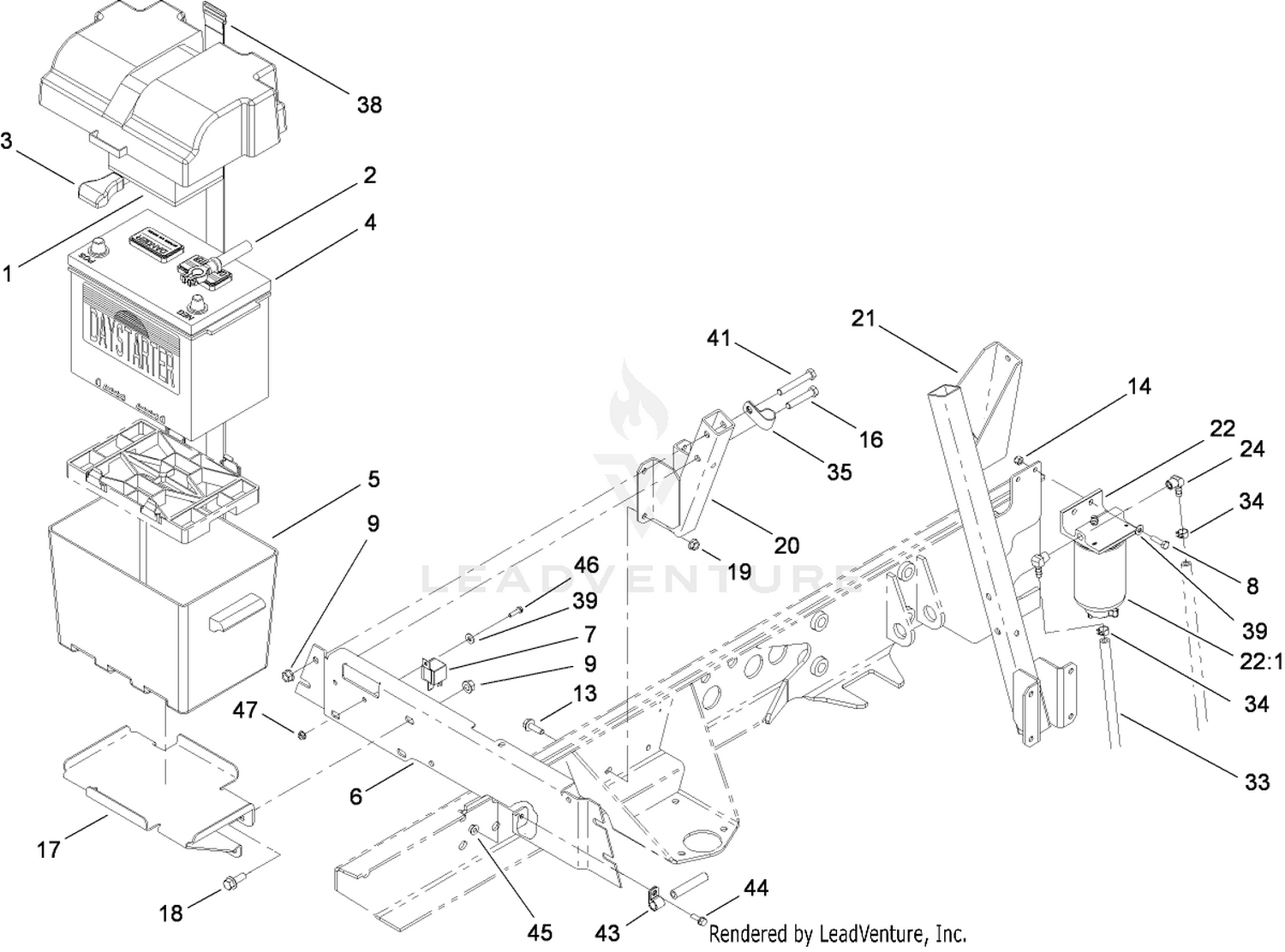 Battery Installation Assembly