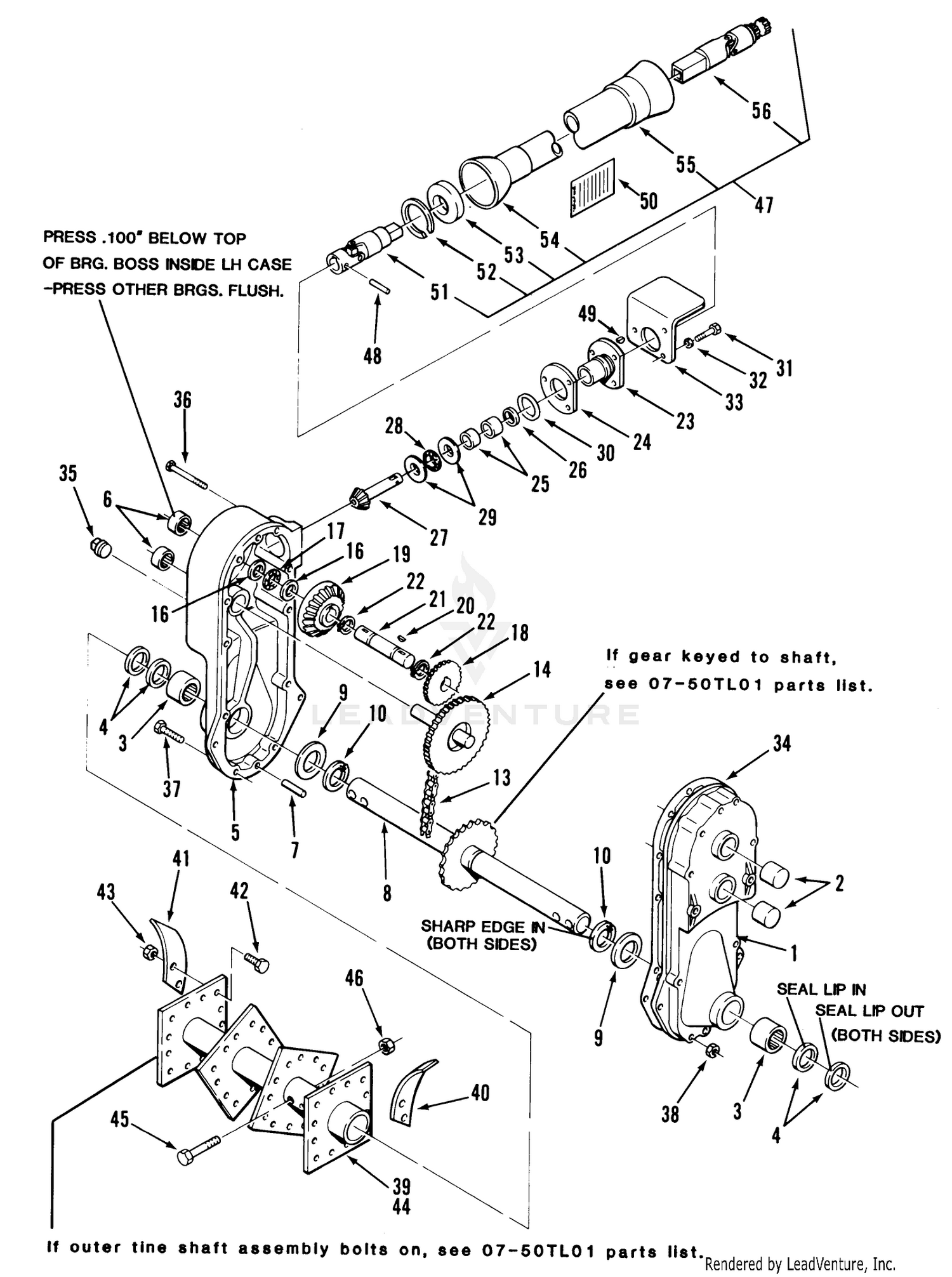 Tiller-50 In. (127 Cm) Vehicle Identification Number 07-50tl02
