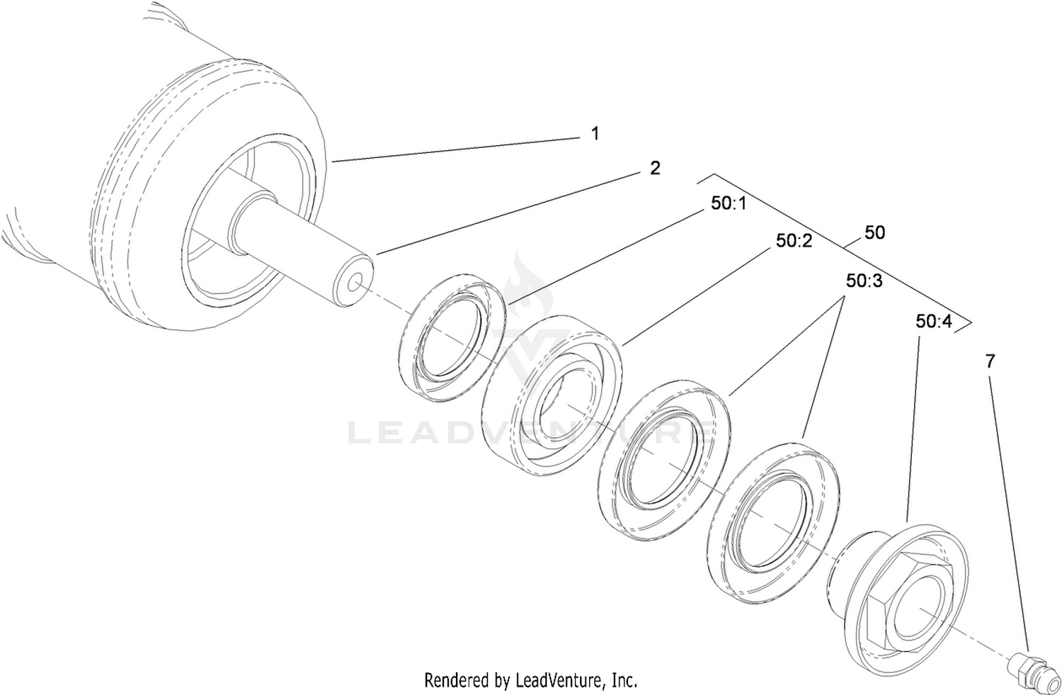 Optional Plastic Shoulder Roller Assembly No. 119-0640