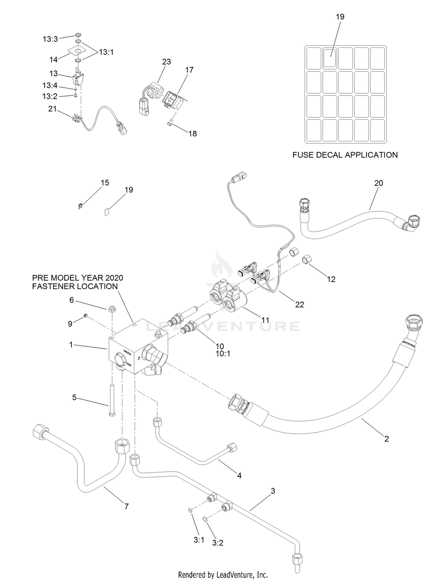RM7000 Manual Flow Divider Assembly