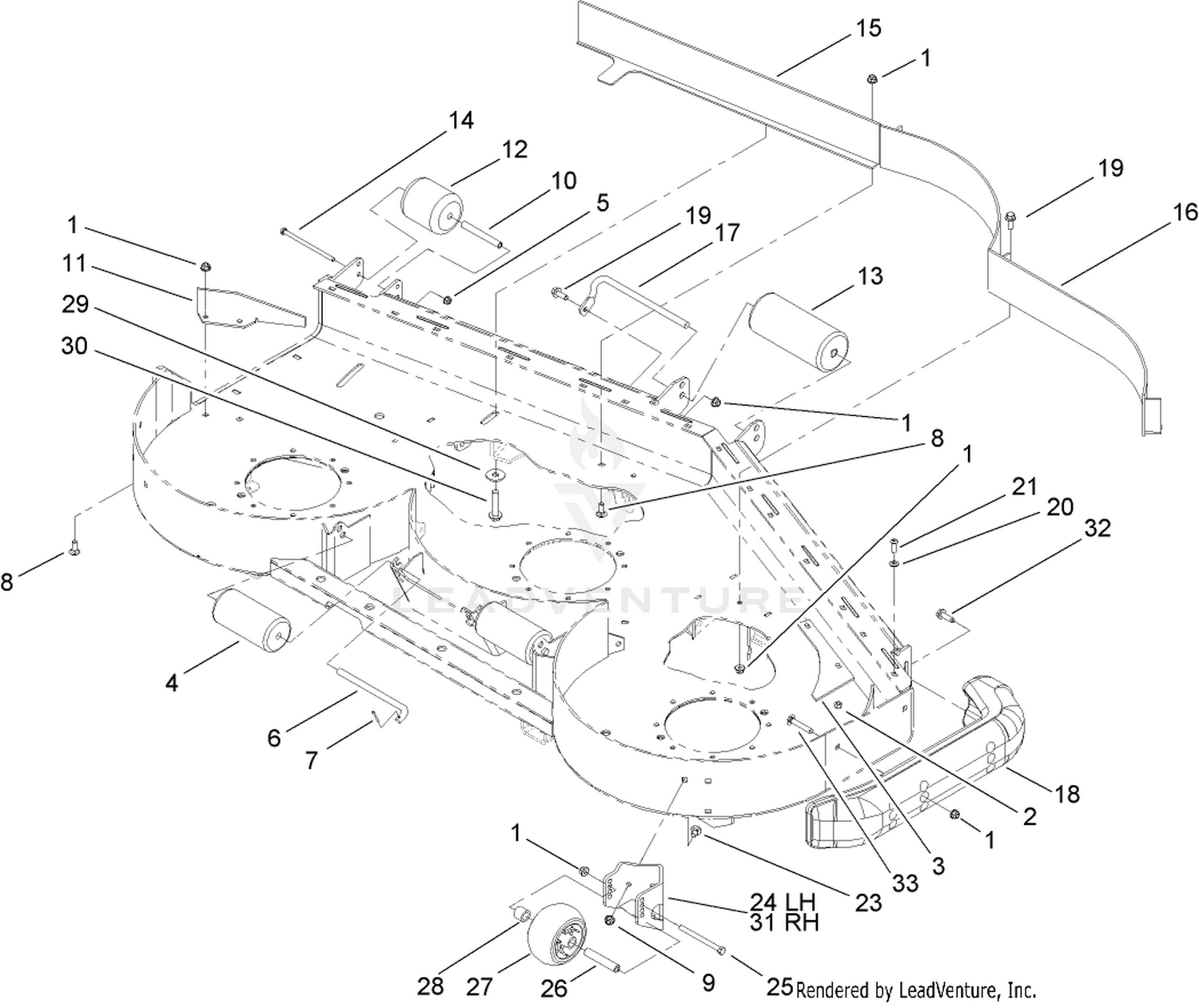 Roller and Baffle Assembly
