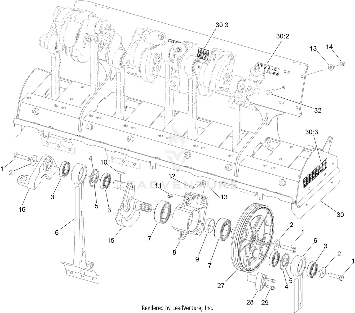 No. 1 and No. 2 Crankarm Assembly