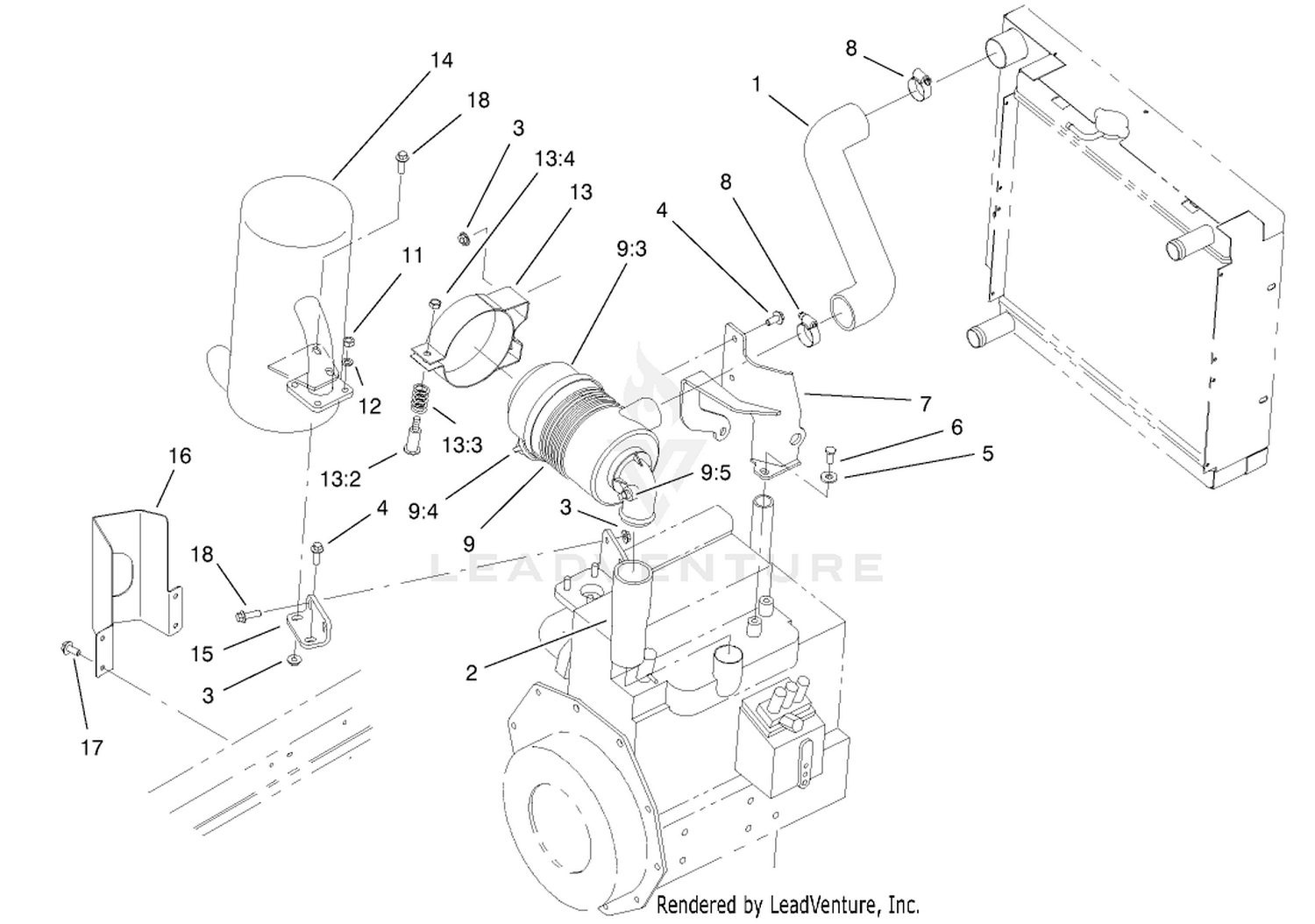 Air Cleaner And Muffler Assembly