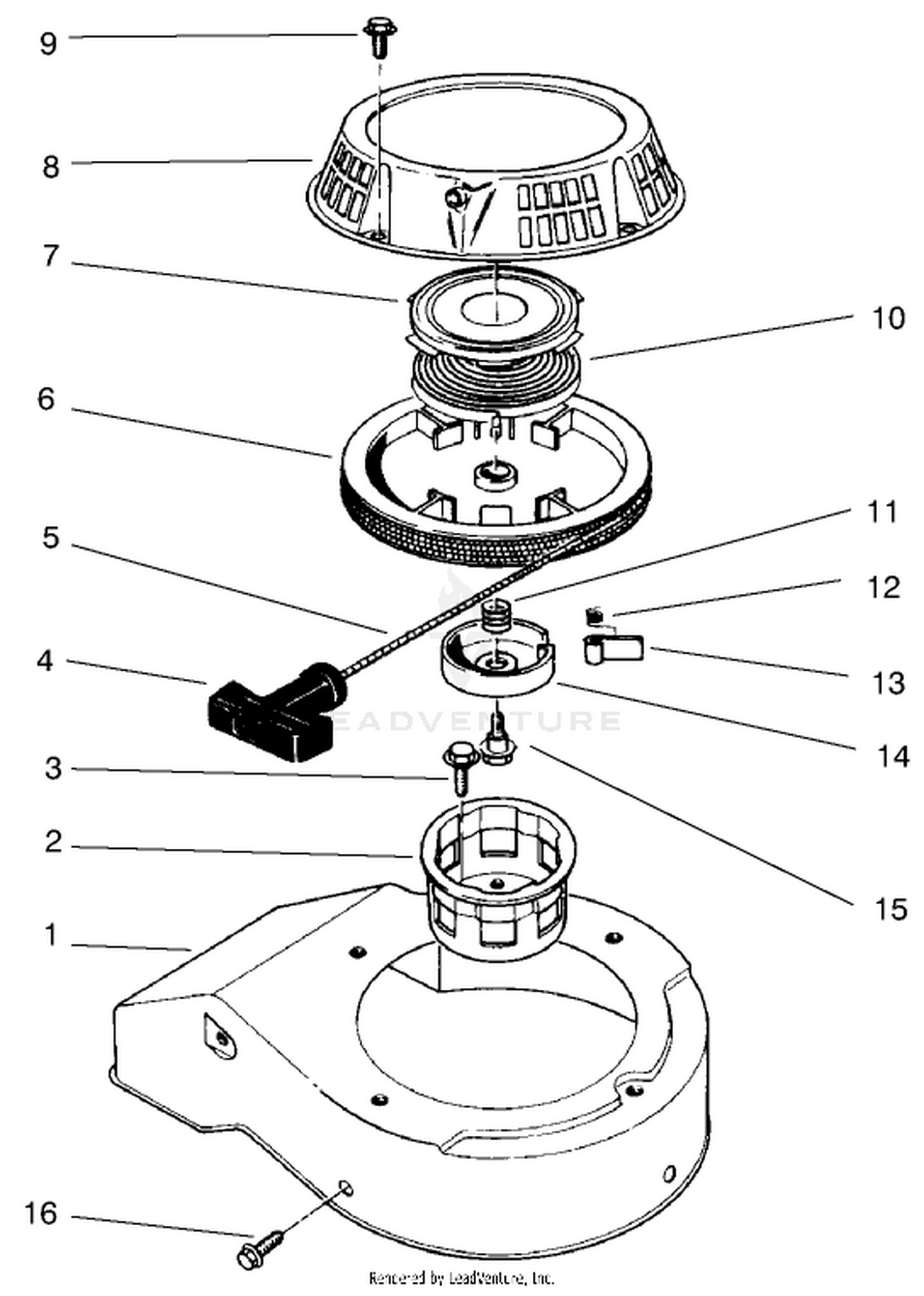 Recoil Assembly (model No. 47pv9-7)