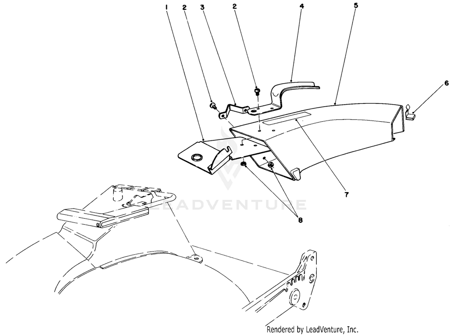 Side Discharge Chute Model No. 59108 (optional)