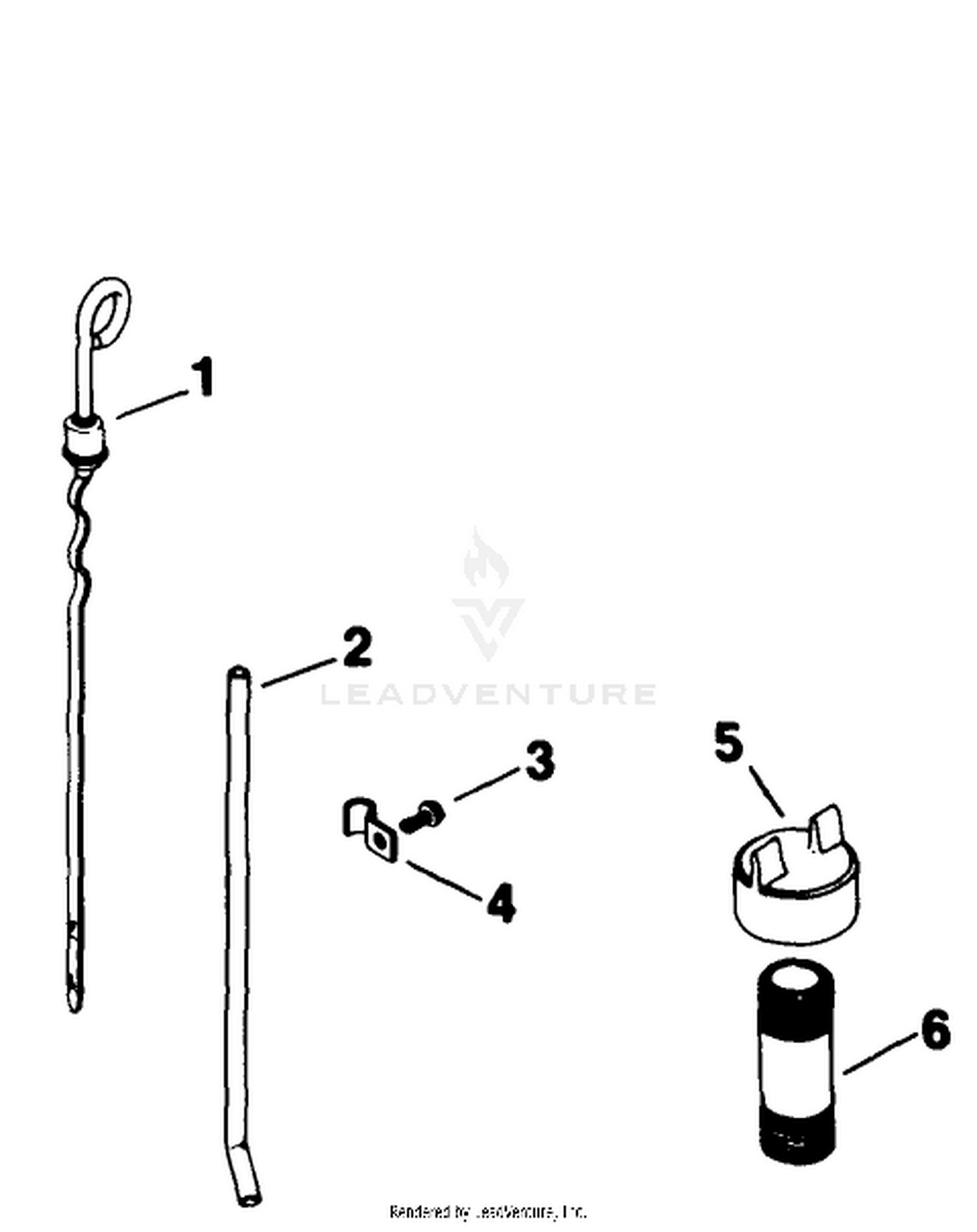 Dipstick-Engine Kohler Model No. M18qs-24657 (continued)
