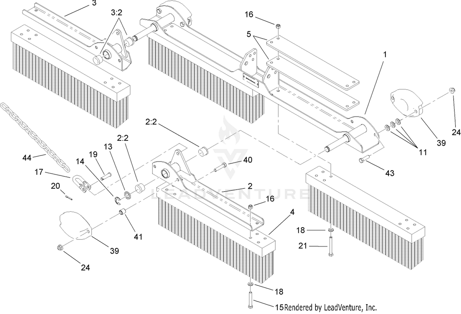 Broom Mounting Assembly