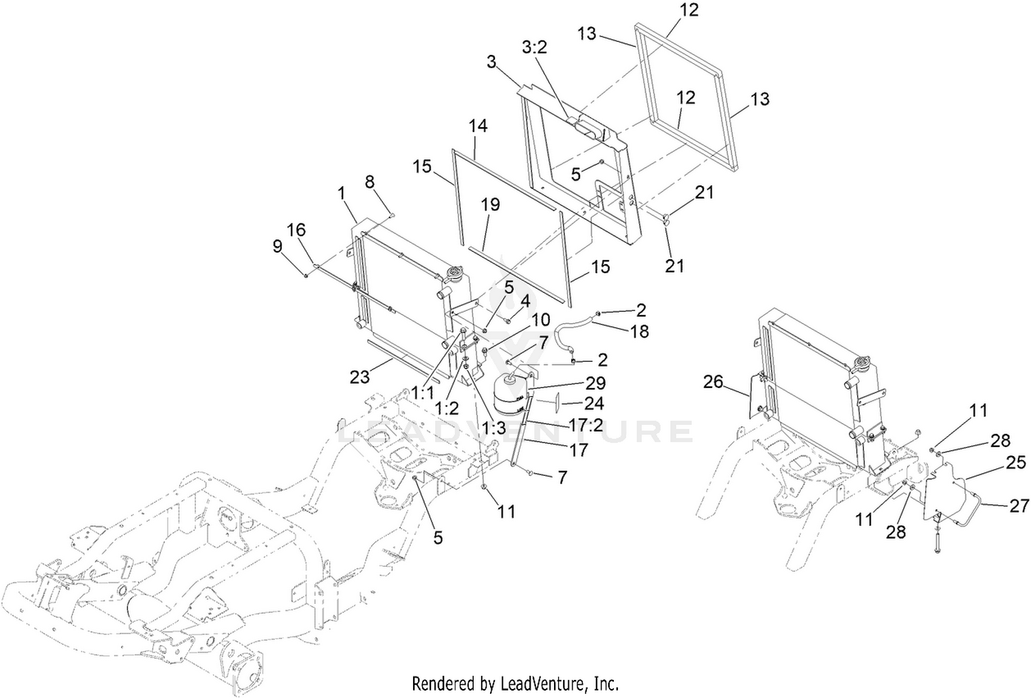 Radiator and Cooler Assembly