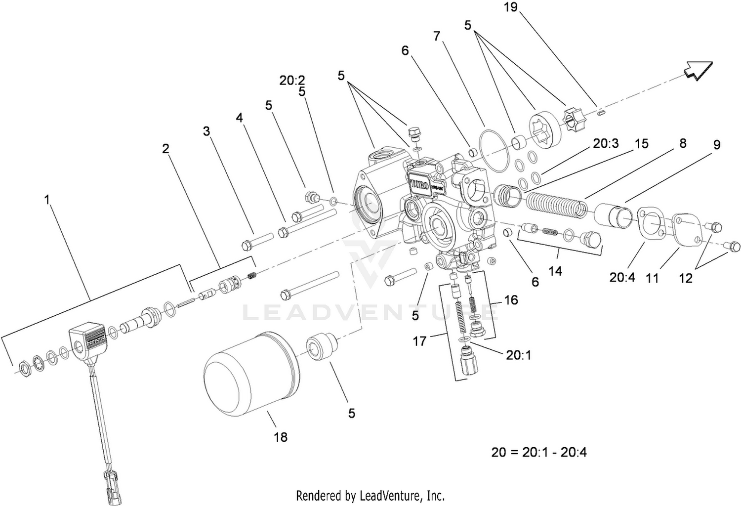 Charge Pump Housing Assembly  Transmission Assembly No. 107-0801
