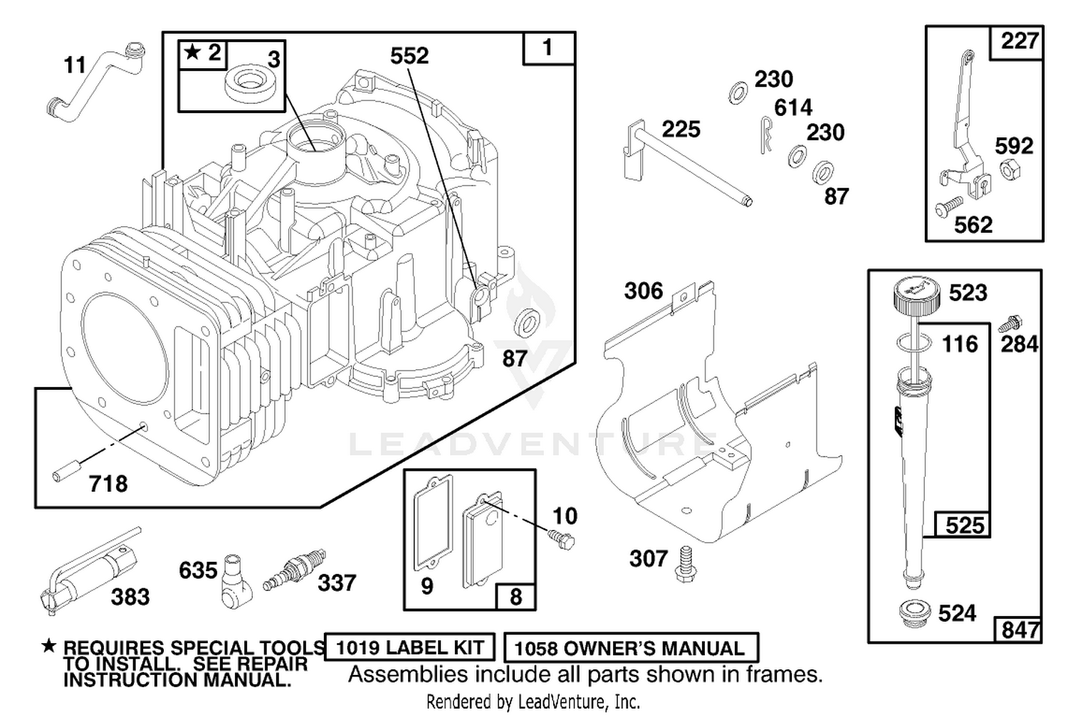 Engine Briggs  Stratton Model 28n707-0631-A1
