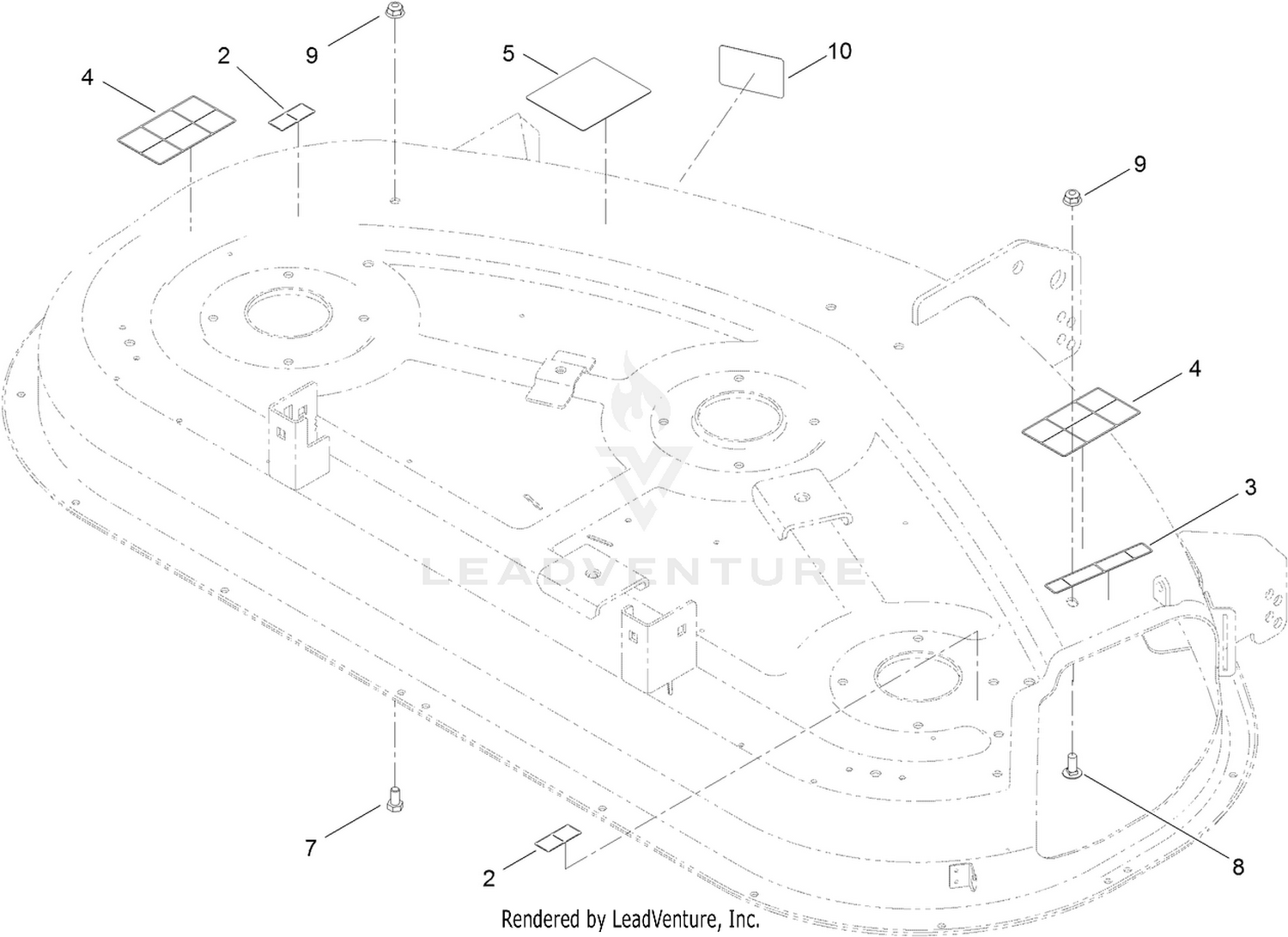 50 Inch Deck Decal Assembly No. 119-8841