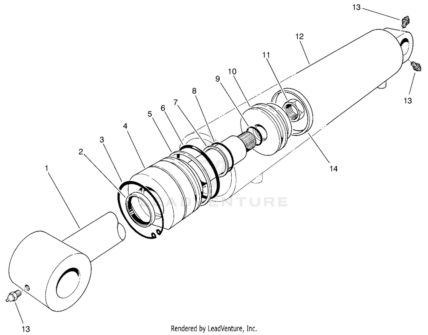Hydraulic Cylinder Assembly No. 92-4971