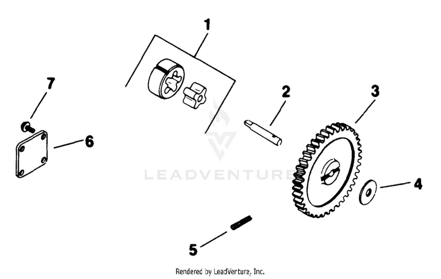 Oil Pump Engine Kohler Model No. M18qs-24615 (continued)