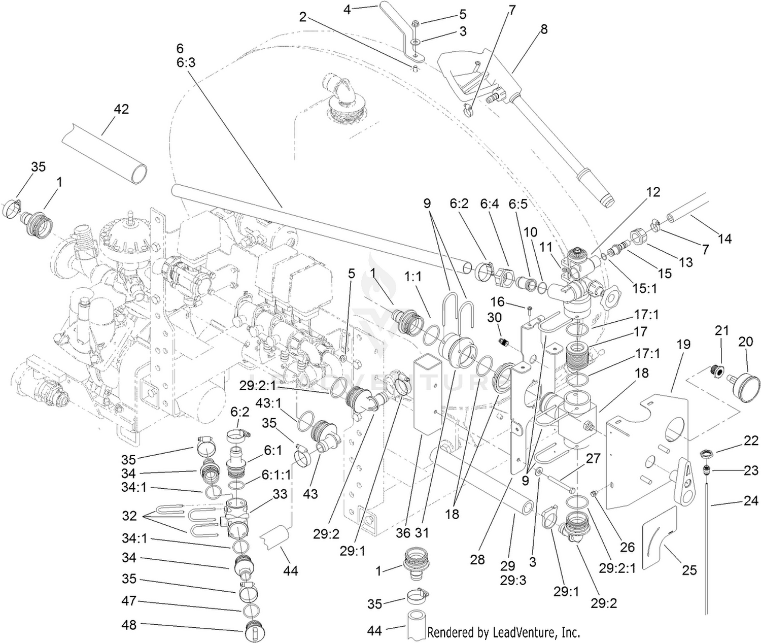 Spray Gun and Manifold Assembly