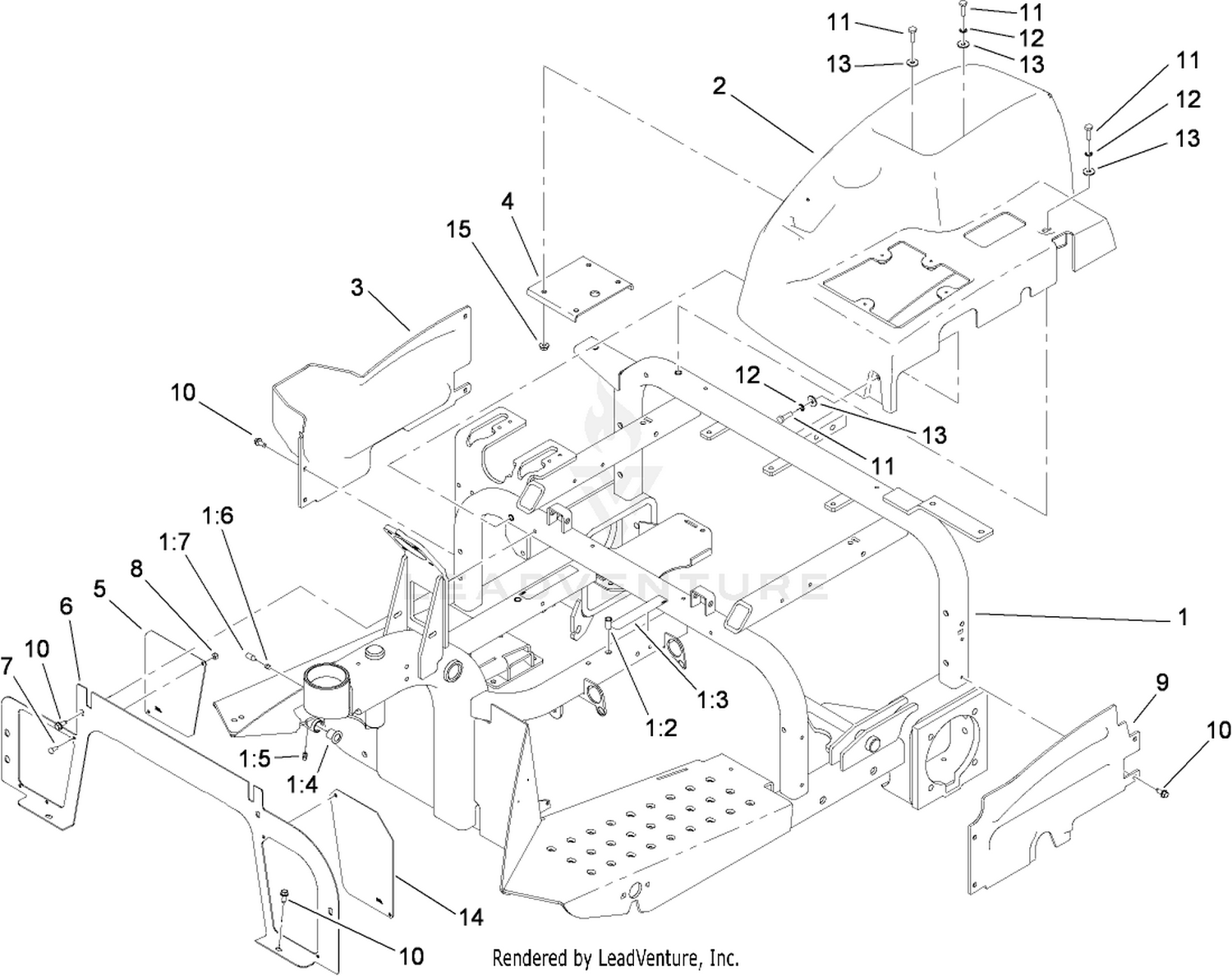 Frame and Console Assembly