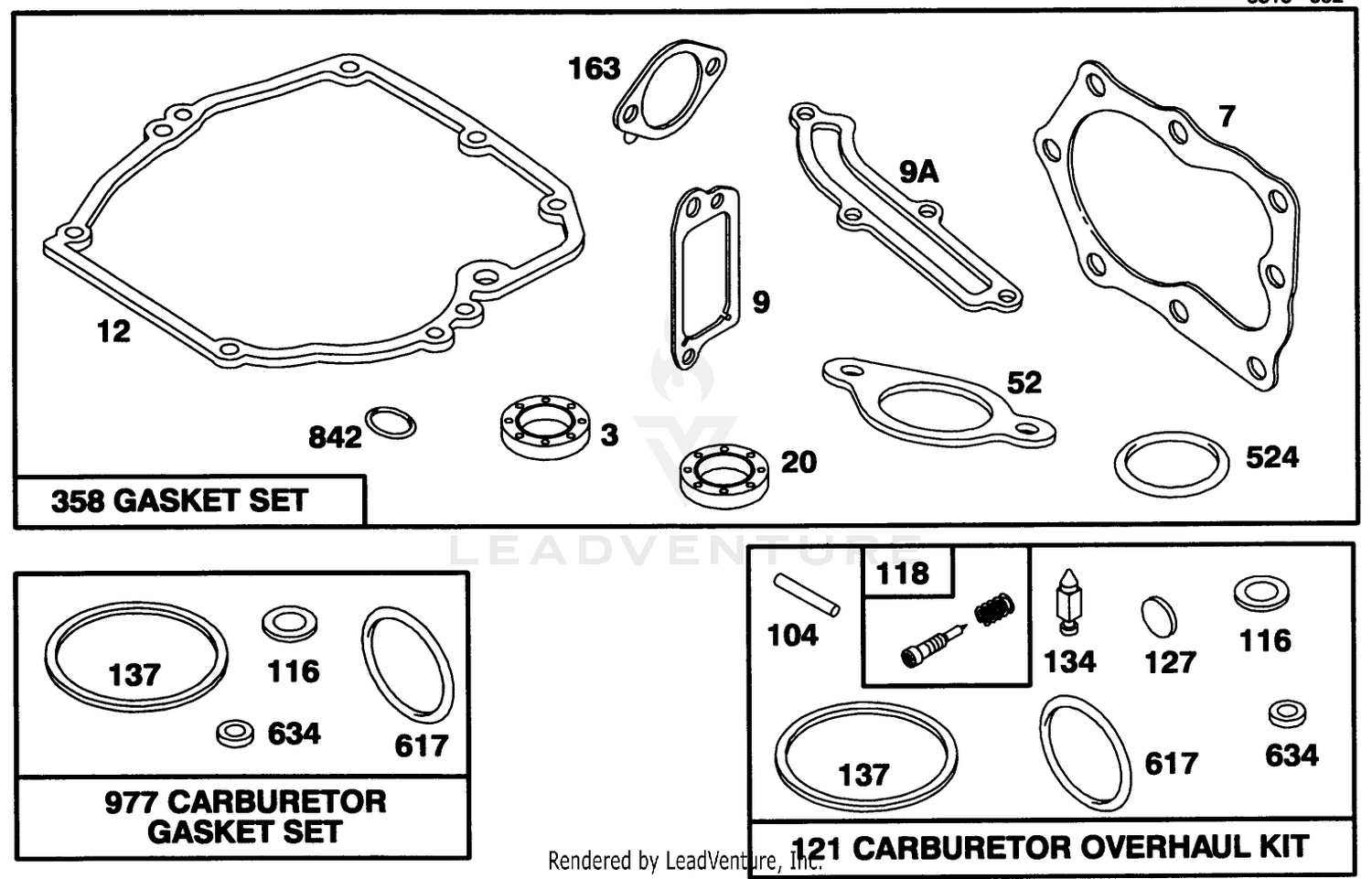 Engine Briggs  Stratton Model 122702-3171-01 8