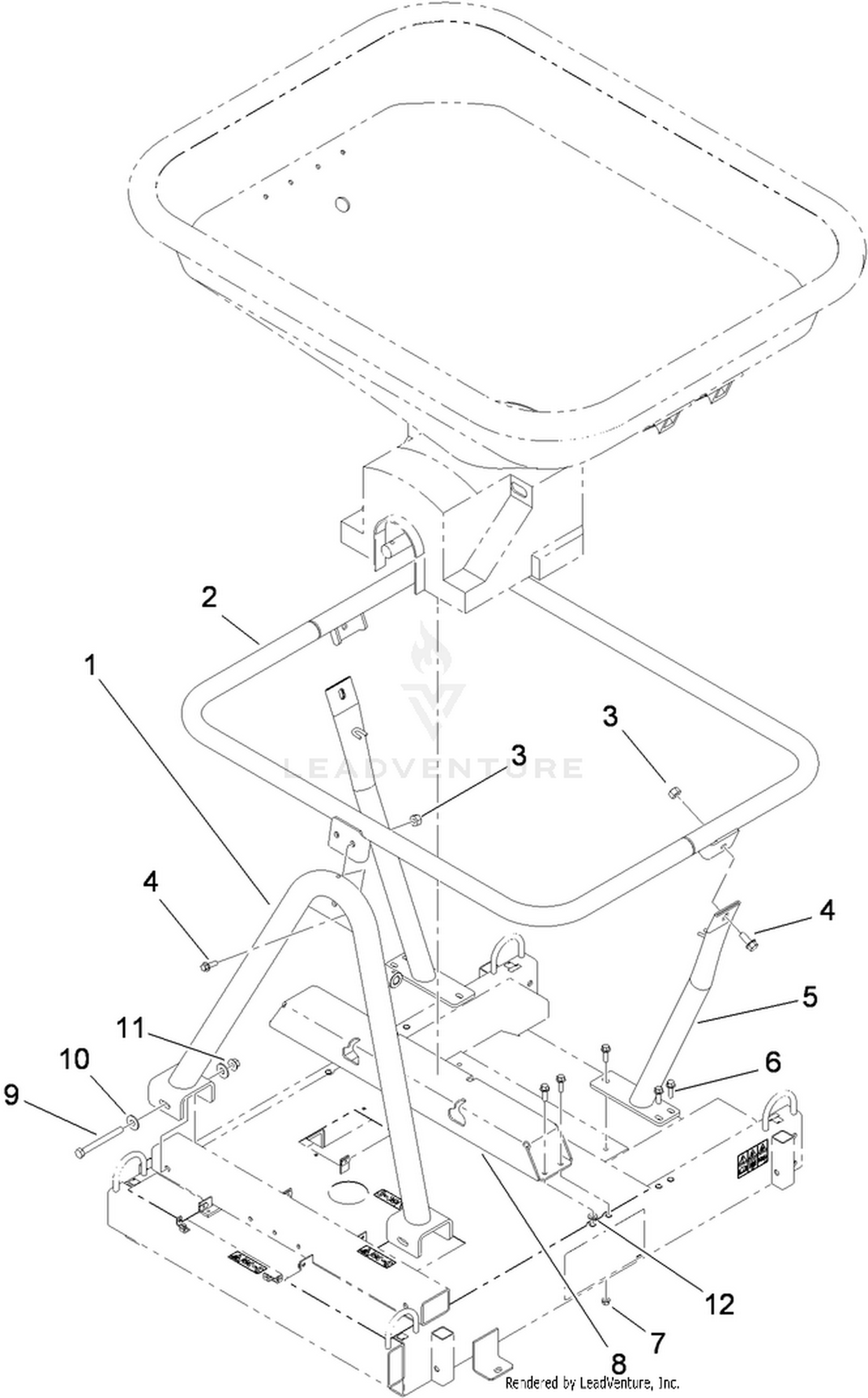 Hopper Support Assembly