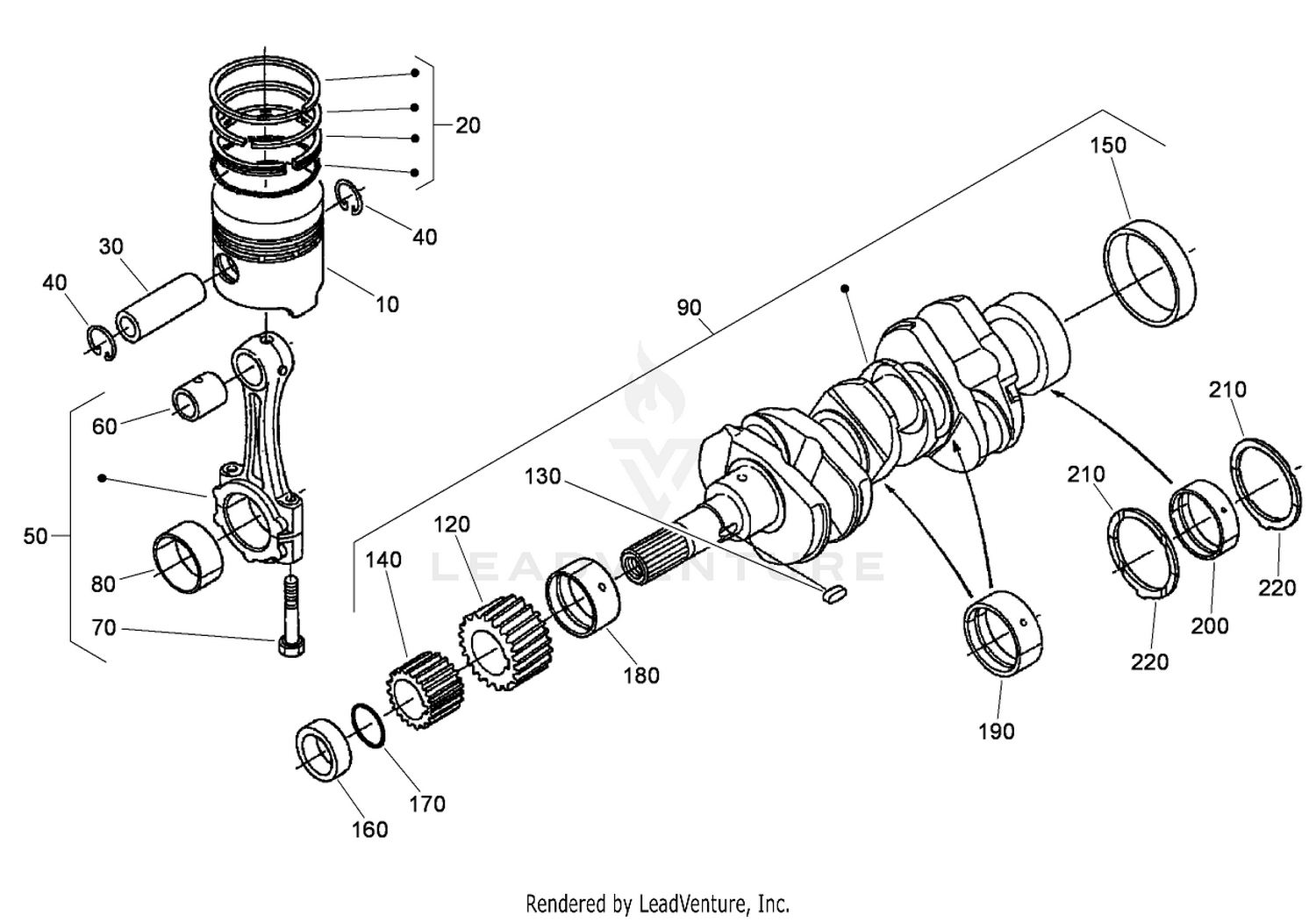 Piston and Crankshaft Assembly
