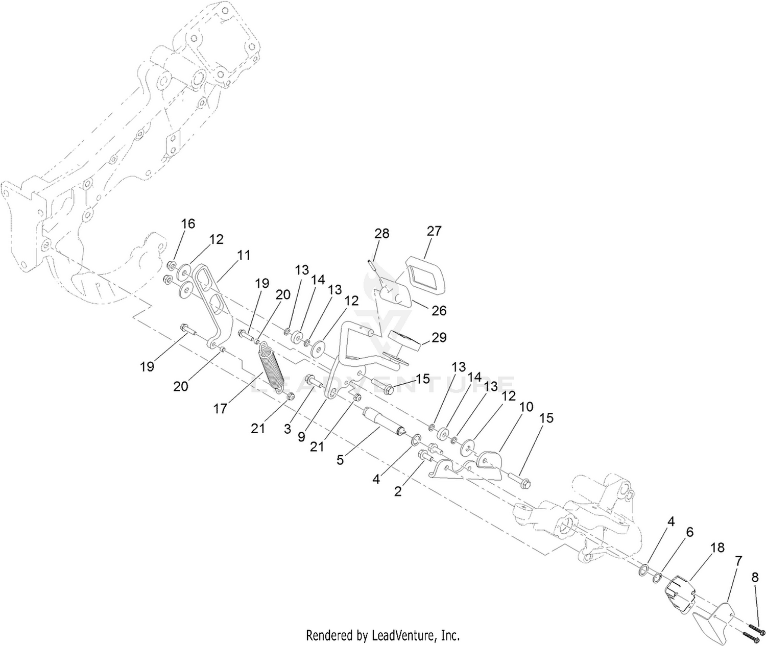 Traction Pedal Assembly