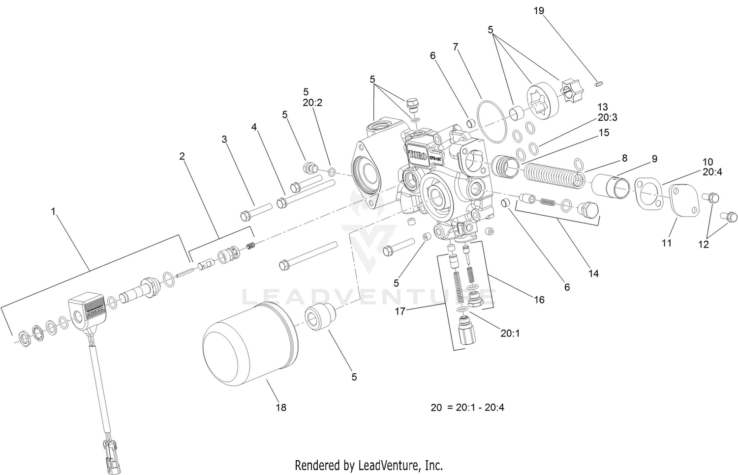 Charge Pump Housing Assembly  Transmission Assembly No. 125-9290