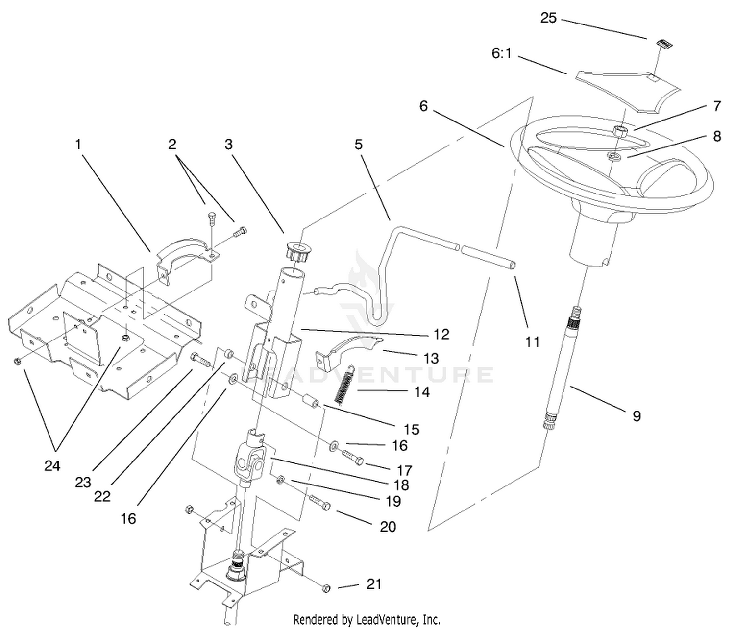 Steering Wheel  Tilt Assembly