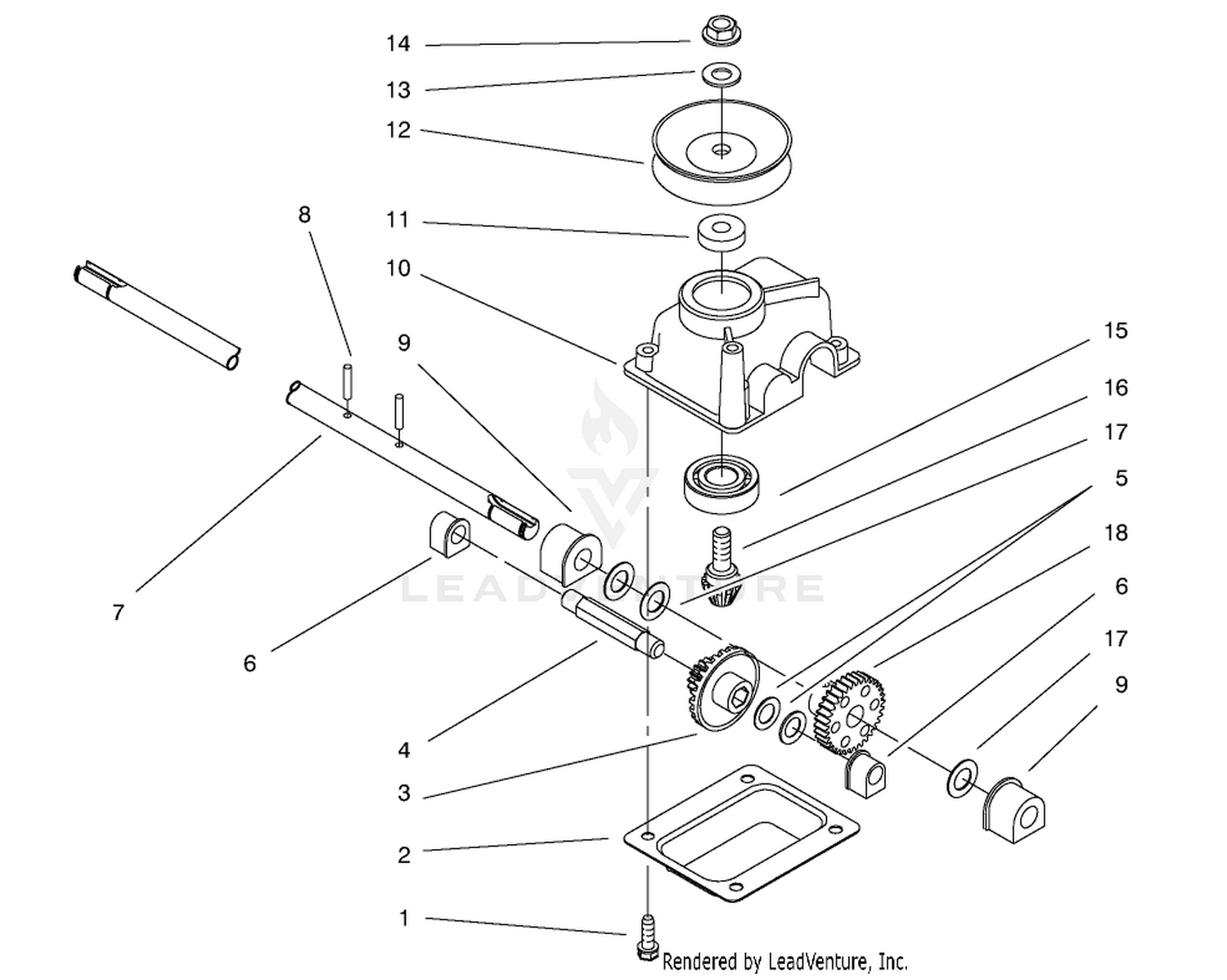 Gear Case Assembly #71-9600