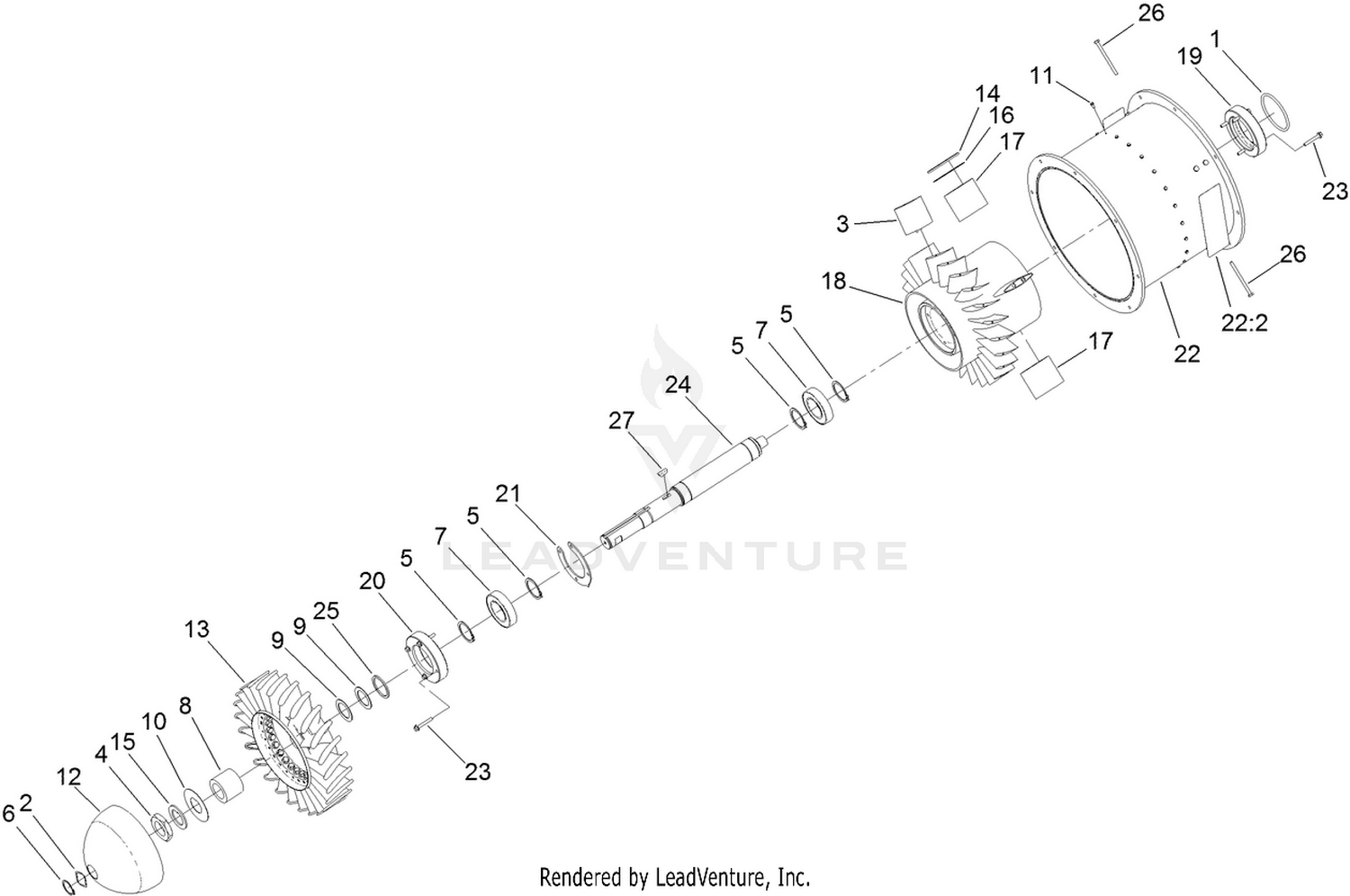 Turbine Assembly No. 127-6277