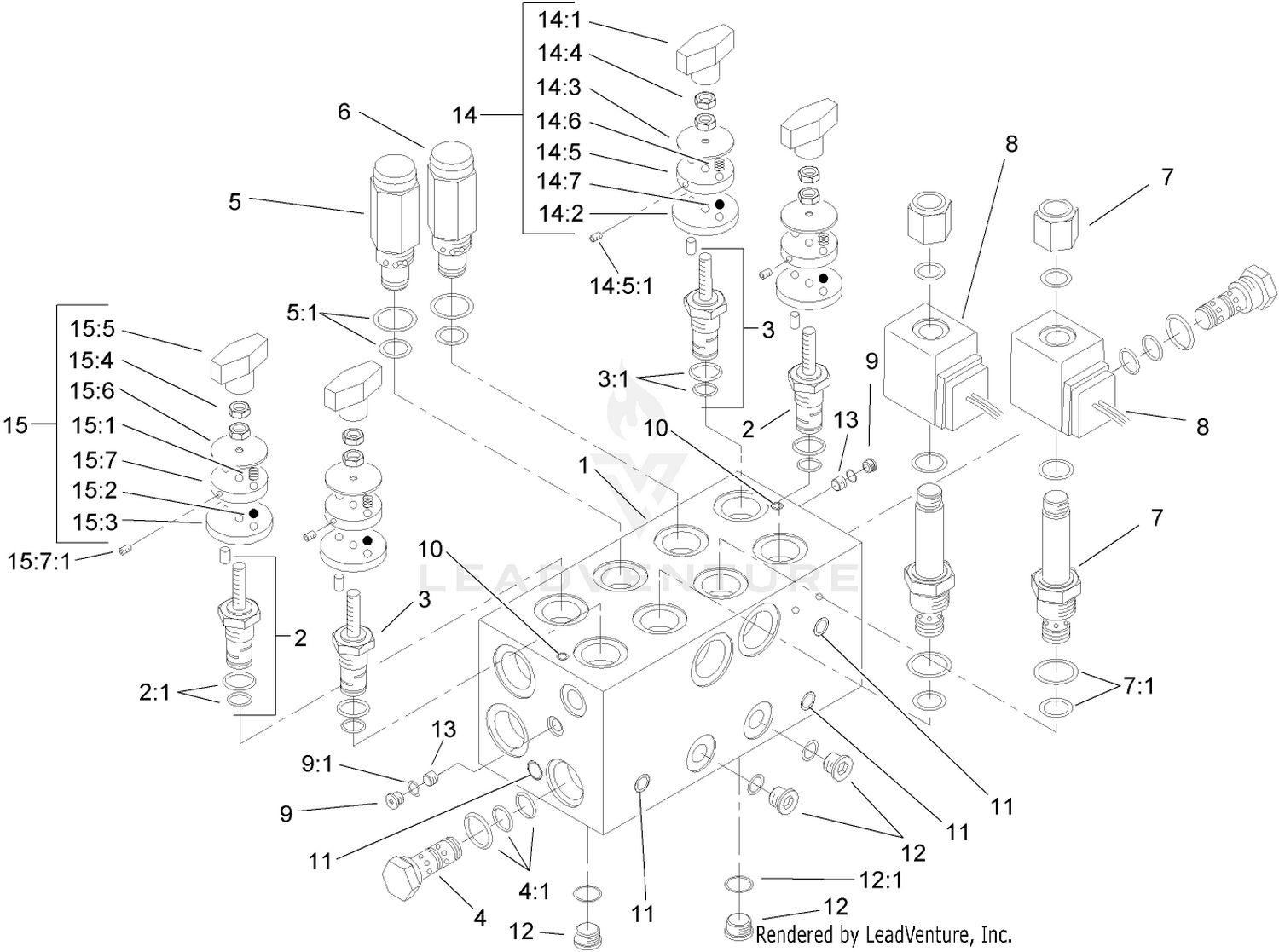 Mow Block Assembly No. 99-6978