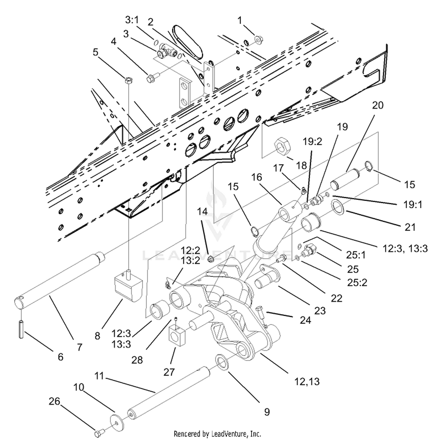 No. 2 and 3 Lift Arm Assembly