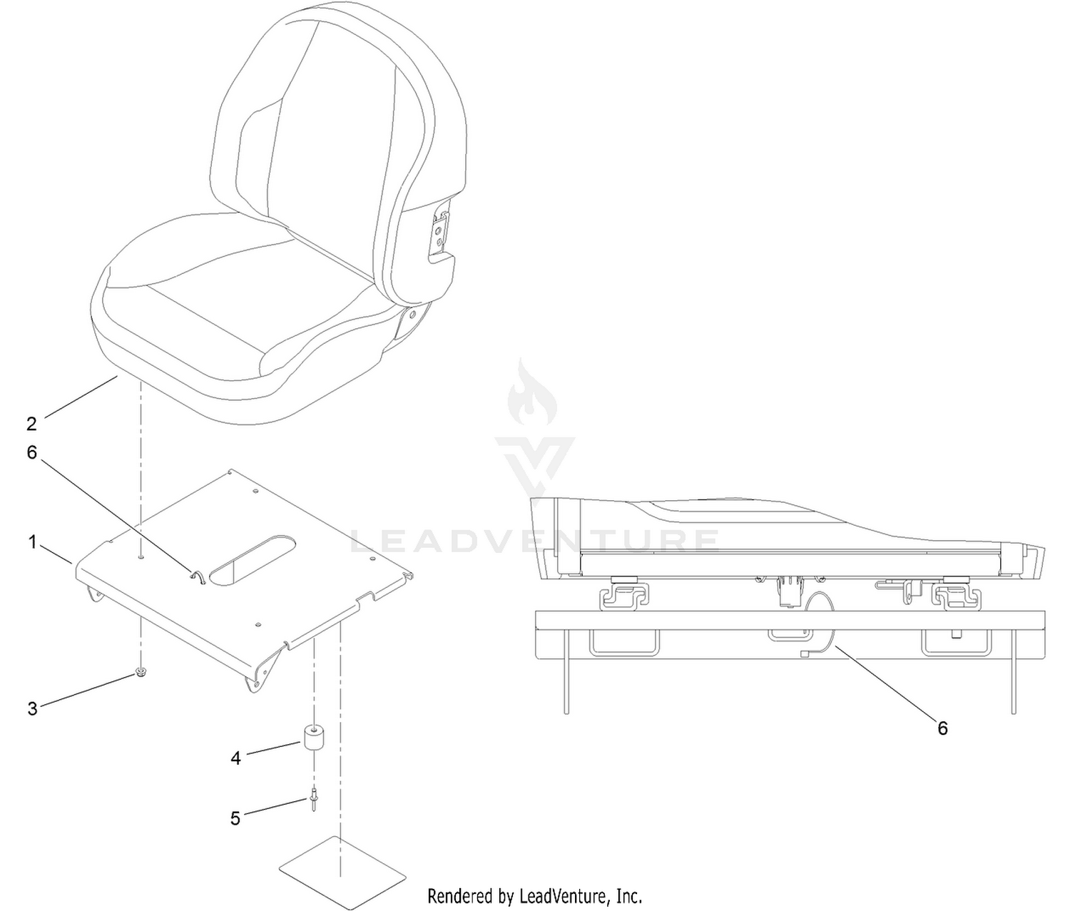 Seat Replacement Kit Assembly No. 144-1380