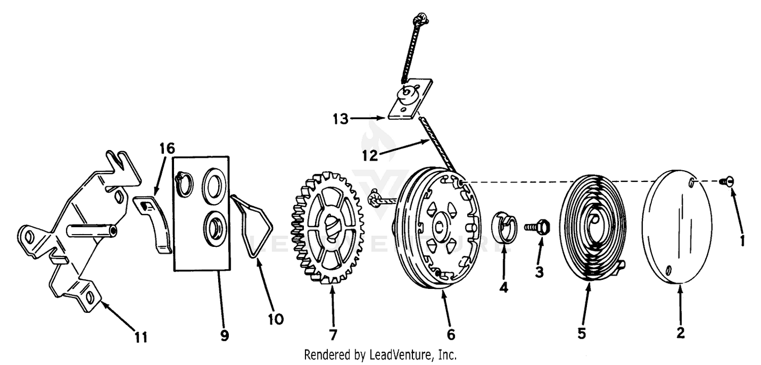 Rewind Starter No. 590450a