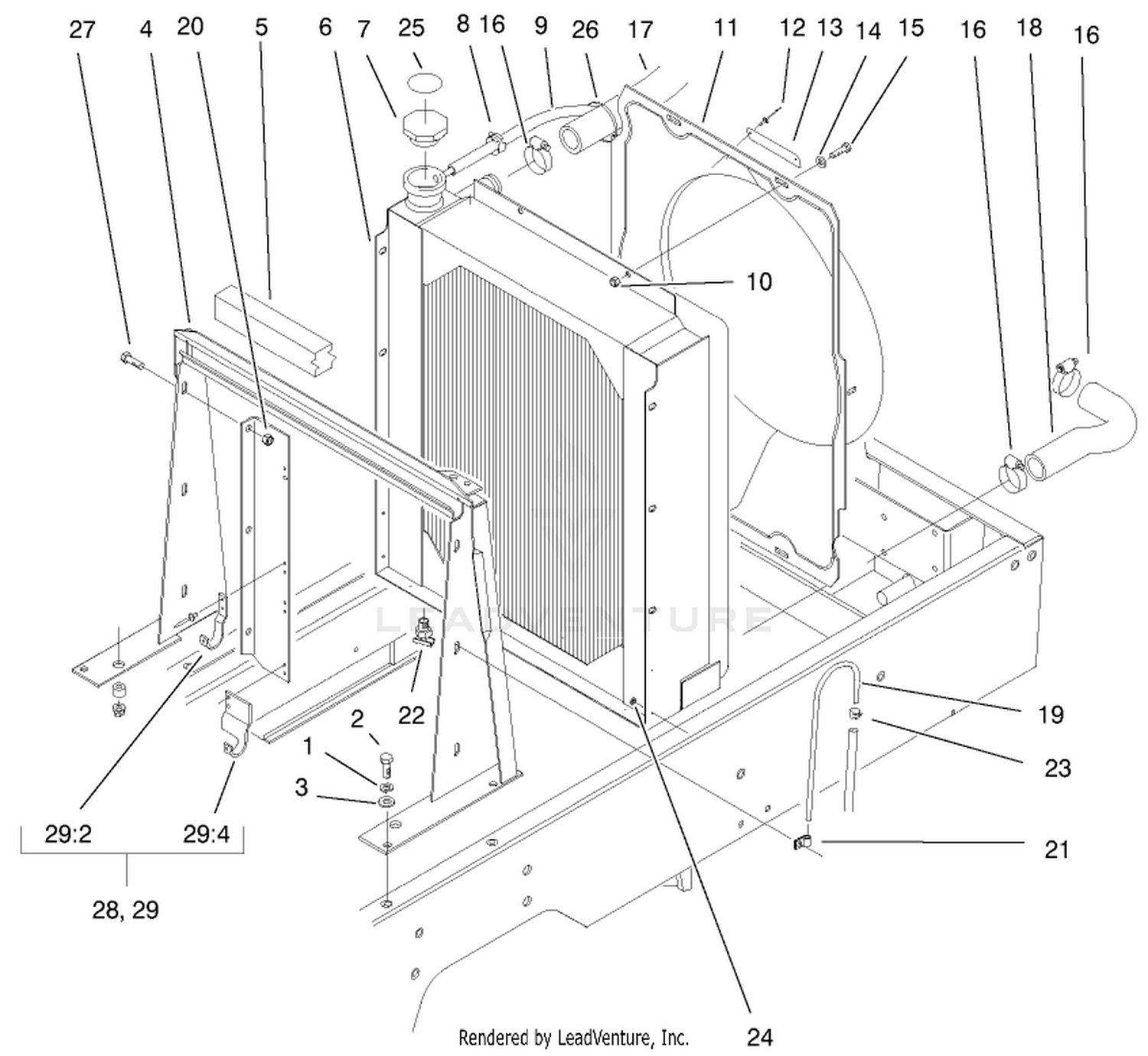 Radiator Frame Assembly