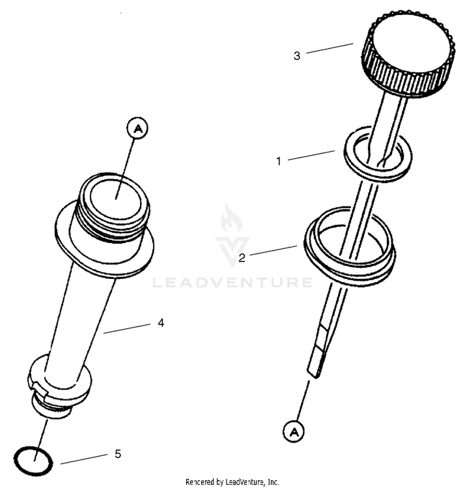 Dipstick/oil Filter Assembly