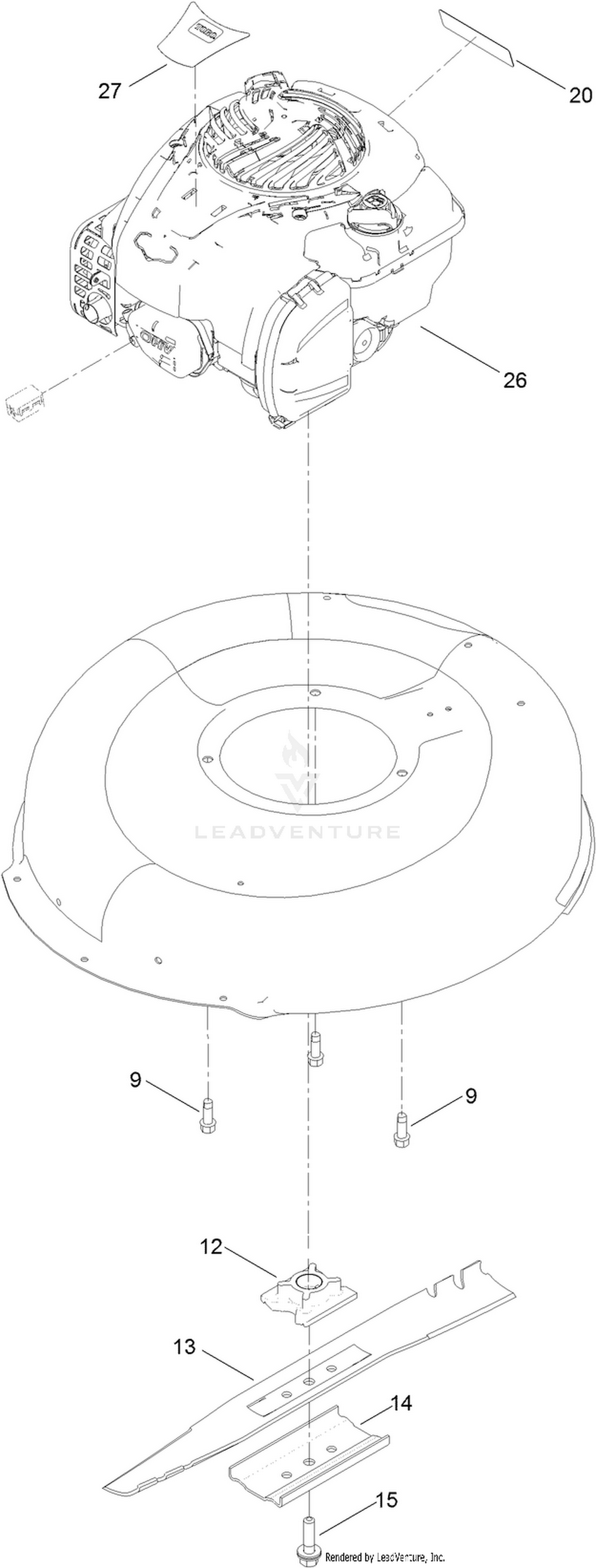 Engine and Blade Assembly