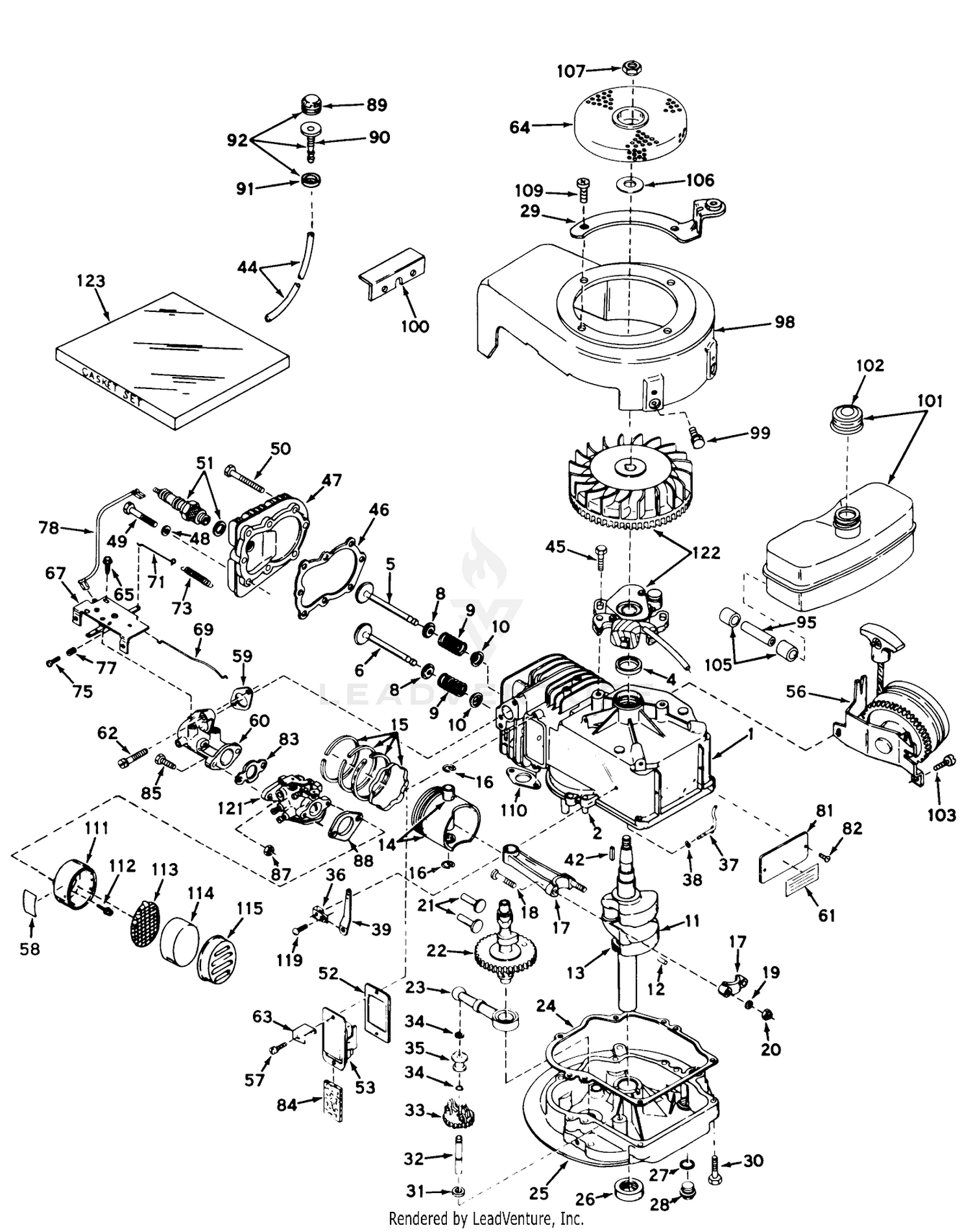 Engine Model No. Lav30-30412g