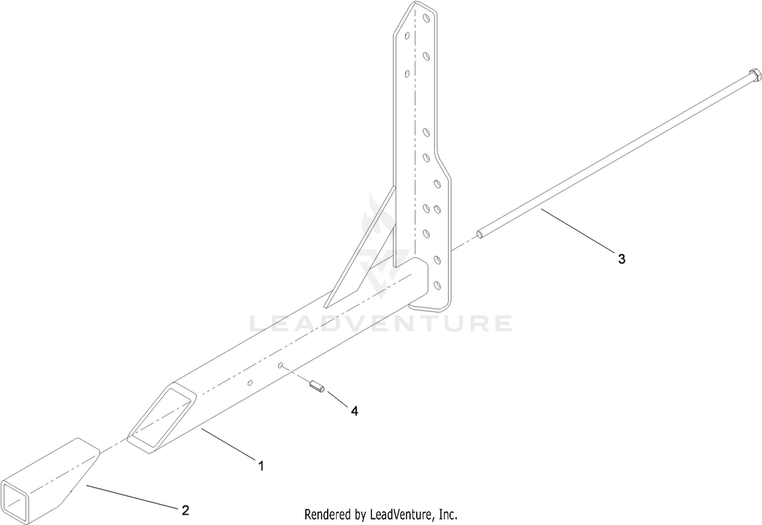 Right Hand Boom Mount Assembly