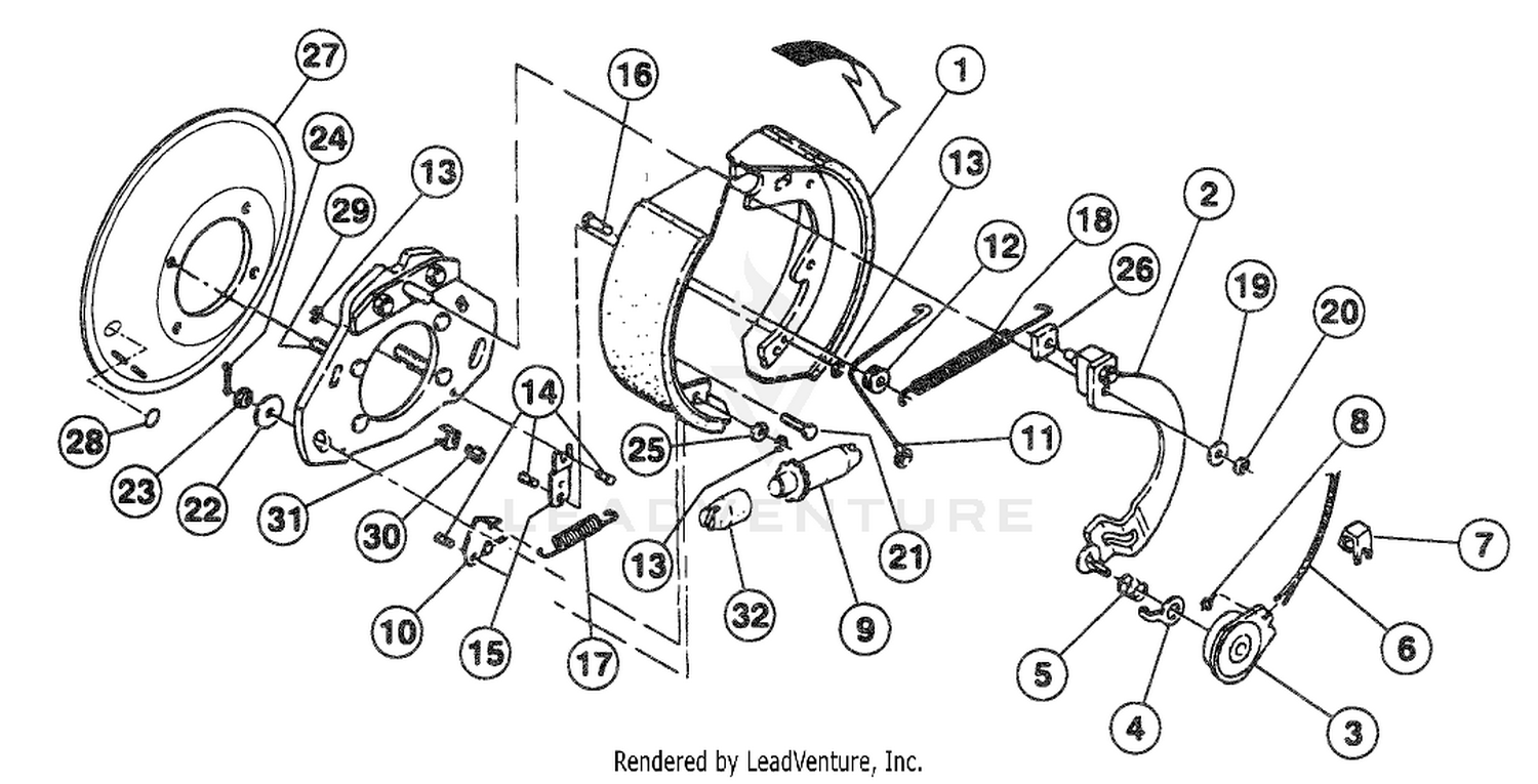 BRAKE CLUSTER 92-8330 (RH) BRAKE CLUSTER 92-8329 (LH)