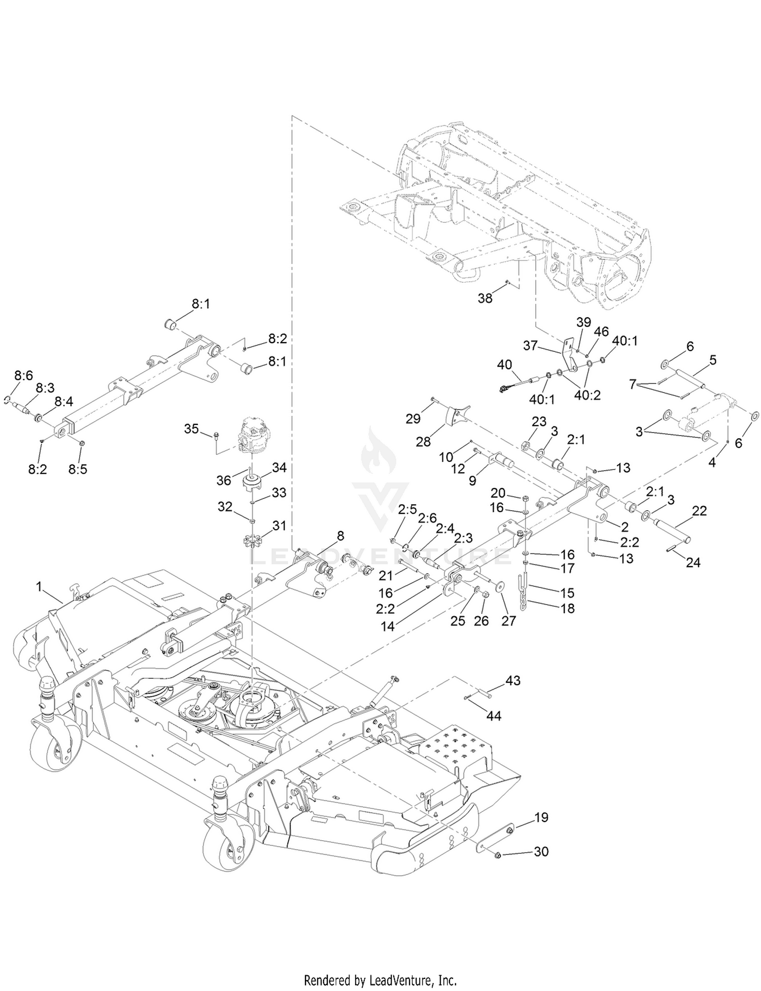 Center Front Deck Assembly