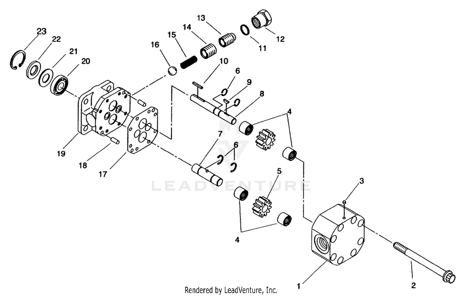 HYDRAULIC PUMP ASM NO. 92-0347